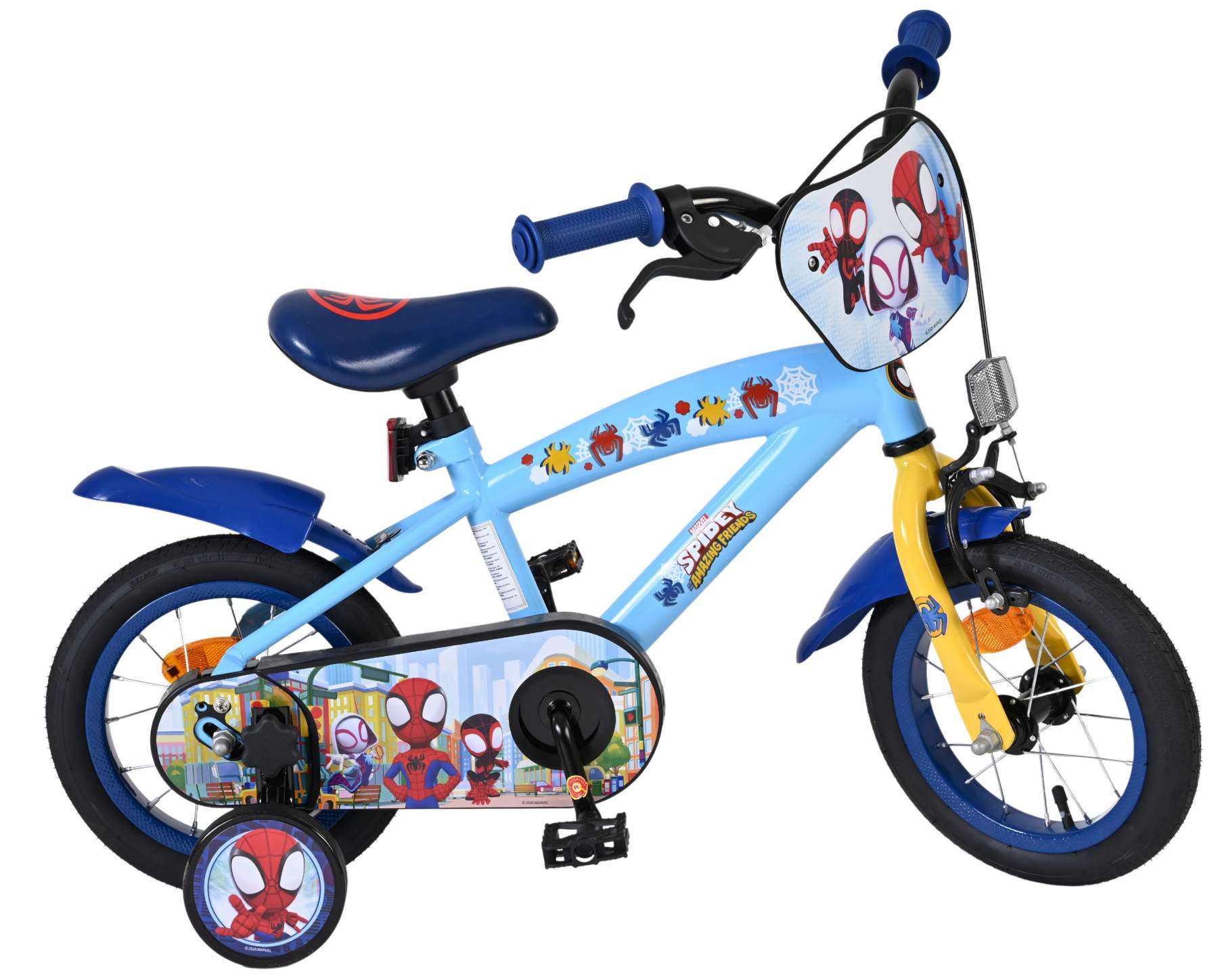 Spidey Kinderfiets - Jongens - 12 inch - Blauw 10 Spidey Kinderfiets - Jongens - 12 inch - Blauw - Afbeelding 10