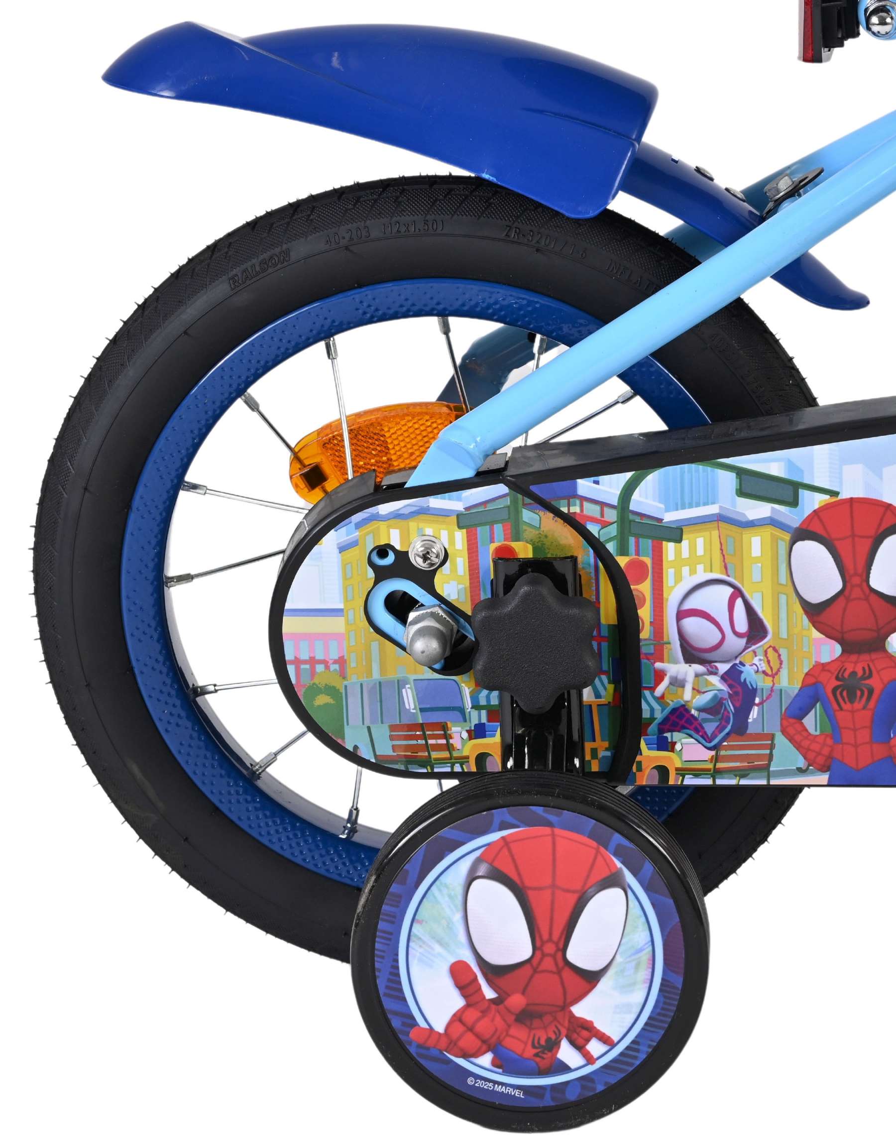 Spidey Kinderfiets - Jongens - 12 inch - Blauw 2 Spidey Kinderfiets - Jongens - 12 inch - Blauw - Afbeelding 2