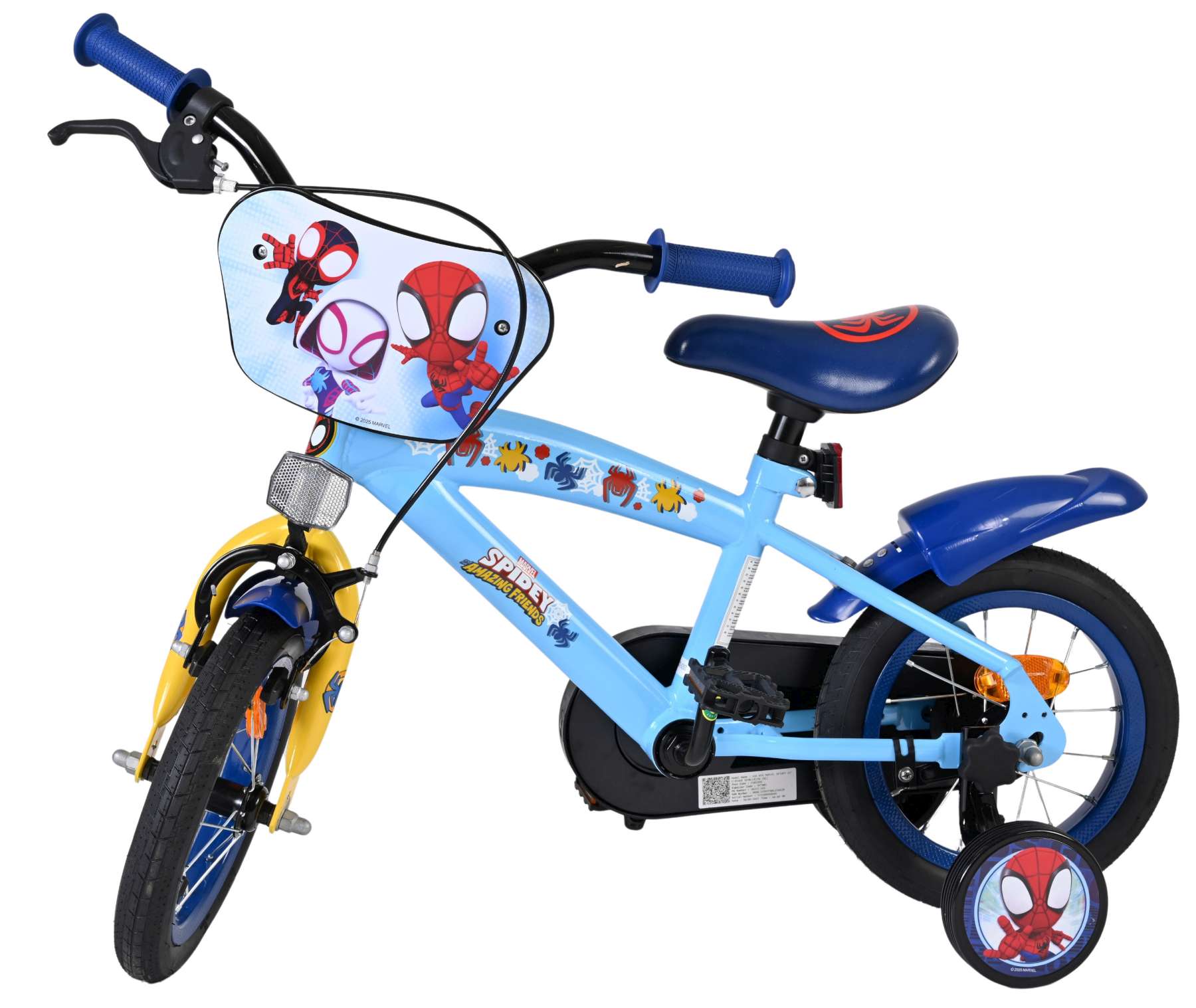Spidey Kinderfiets - Jongens - 12 inch - Blauw 8 Spidey Kinderfiets - Jongens - 12 inch - Blauw - Afbeelding 8