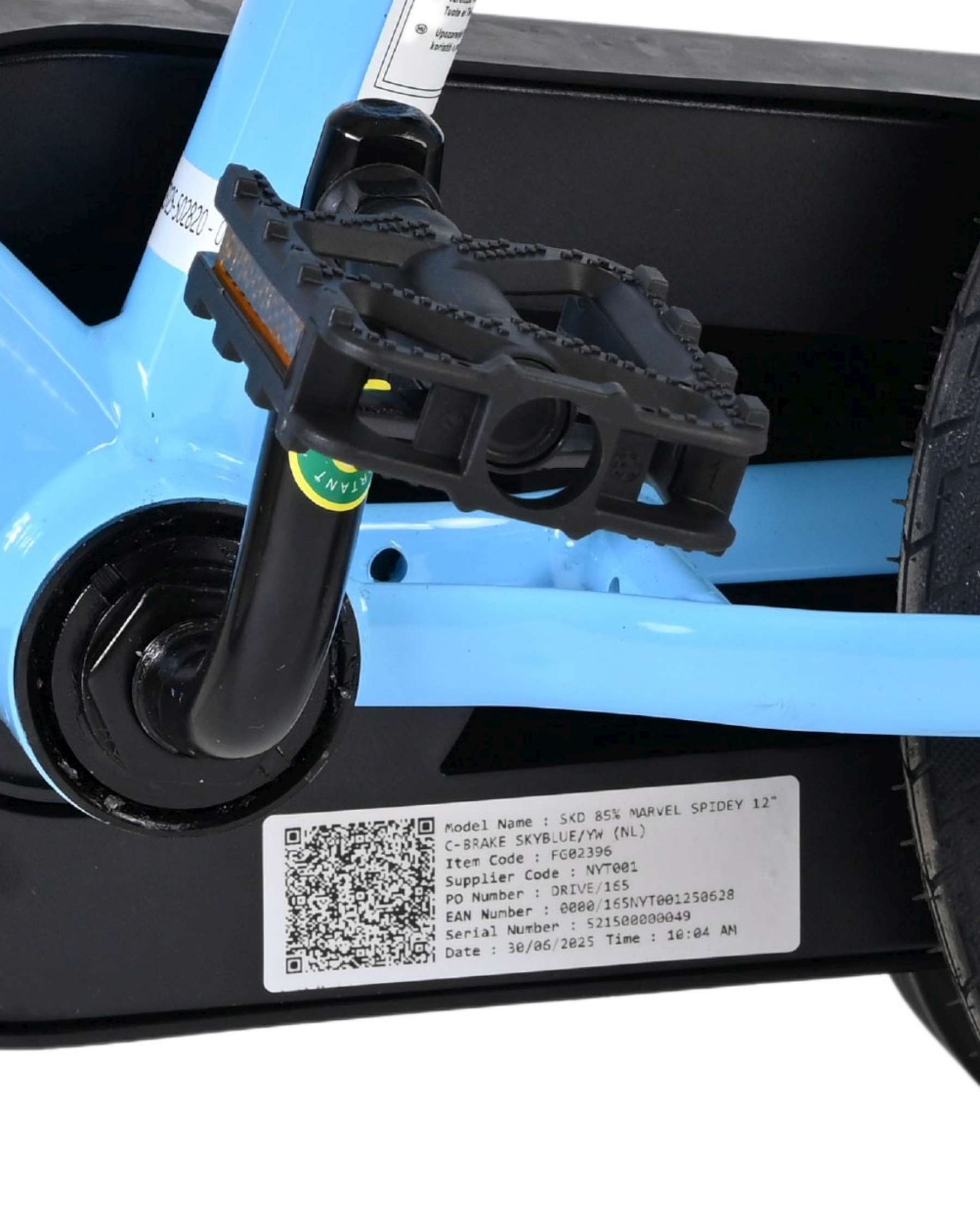 Spidey Kinderfiets - Jongens - 12 inch - Blauw 9 Spidey Kinderfiets - Jongens - 12 inch - Blauw - Afbeelding 9