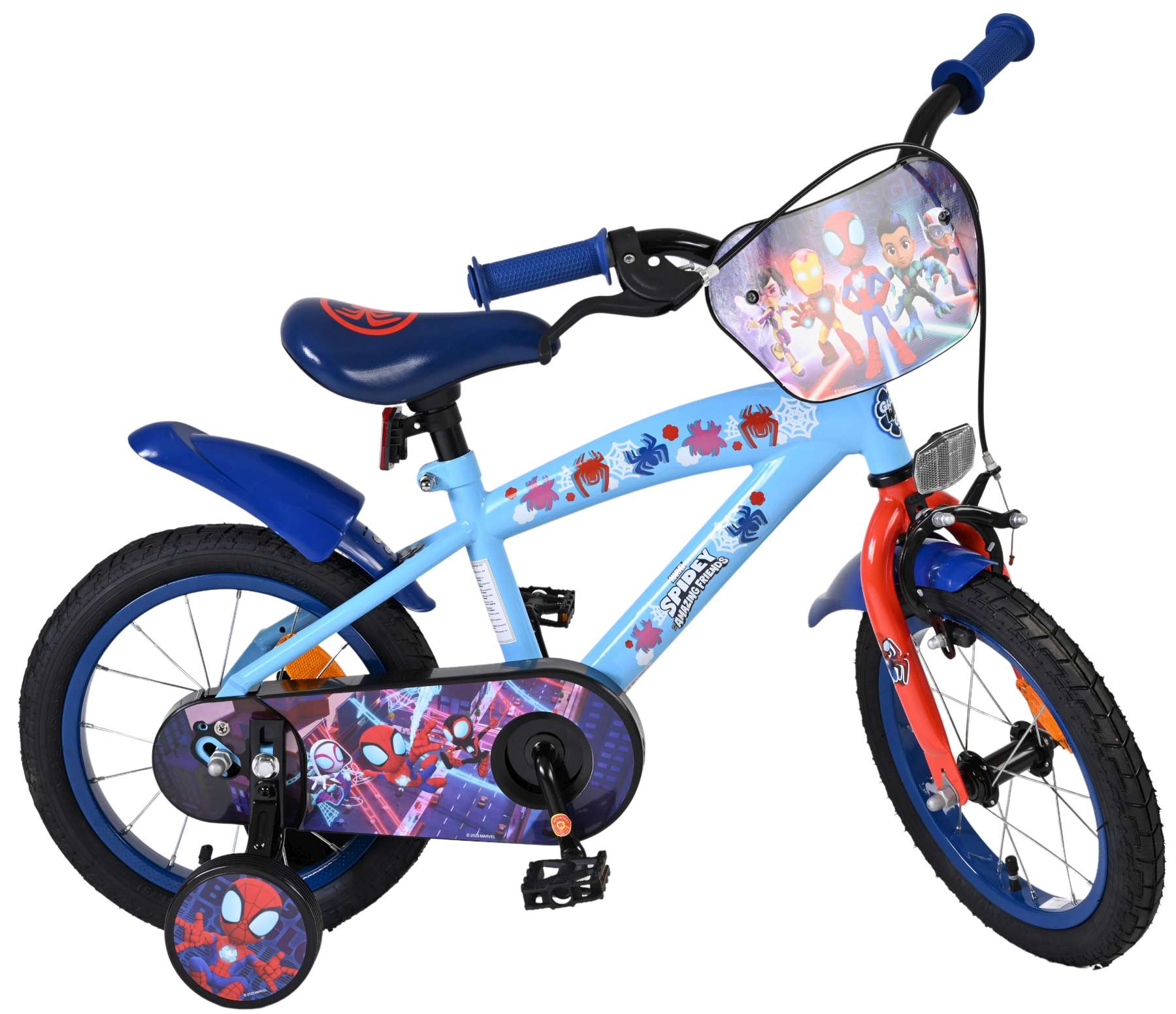 Spidey Kinderfiets - Jongens - 14 inch - Blauw 10 Spidey Kinderfiets - Jongens - 14 inch - Blauw - Afbeelding 10
