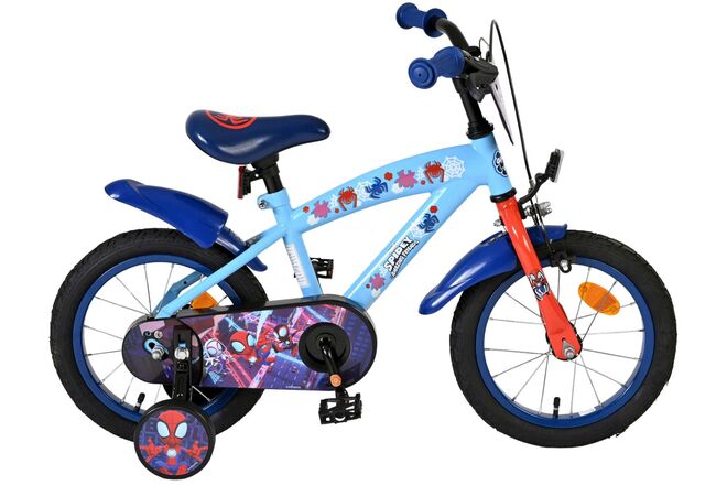 Spidey Kinderfiets - Jongens - 14 inch - Blauw 1 Spidey Kinderfiets - Jongens - 14 inch - Blauw