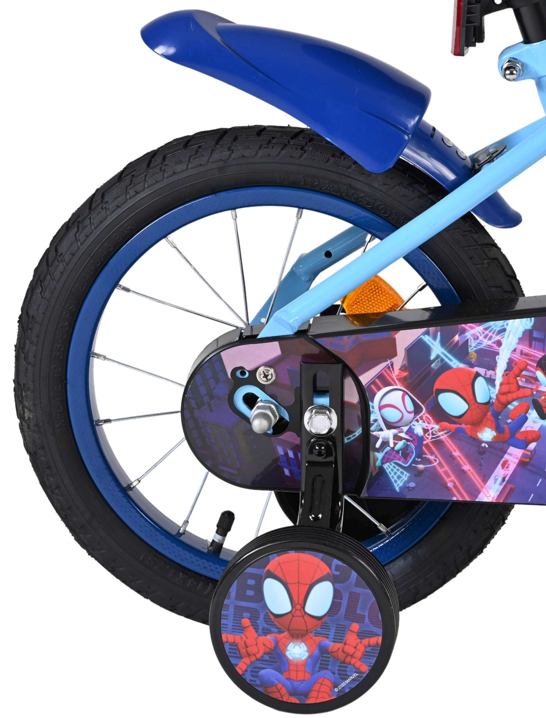 Spidey Kinderfiets - Jongens - 14 inch - Blauw 2 Spidey Kinderfiets - Jongens - 14 inch - Blauw - Afbeelding 2