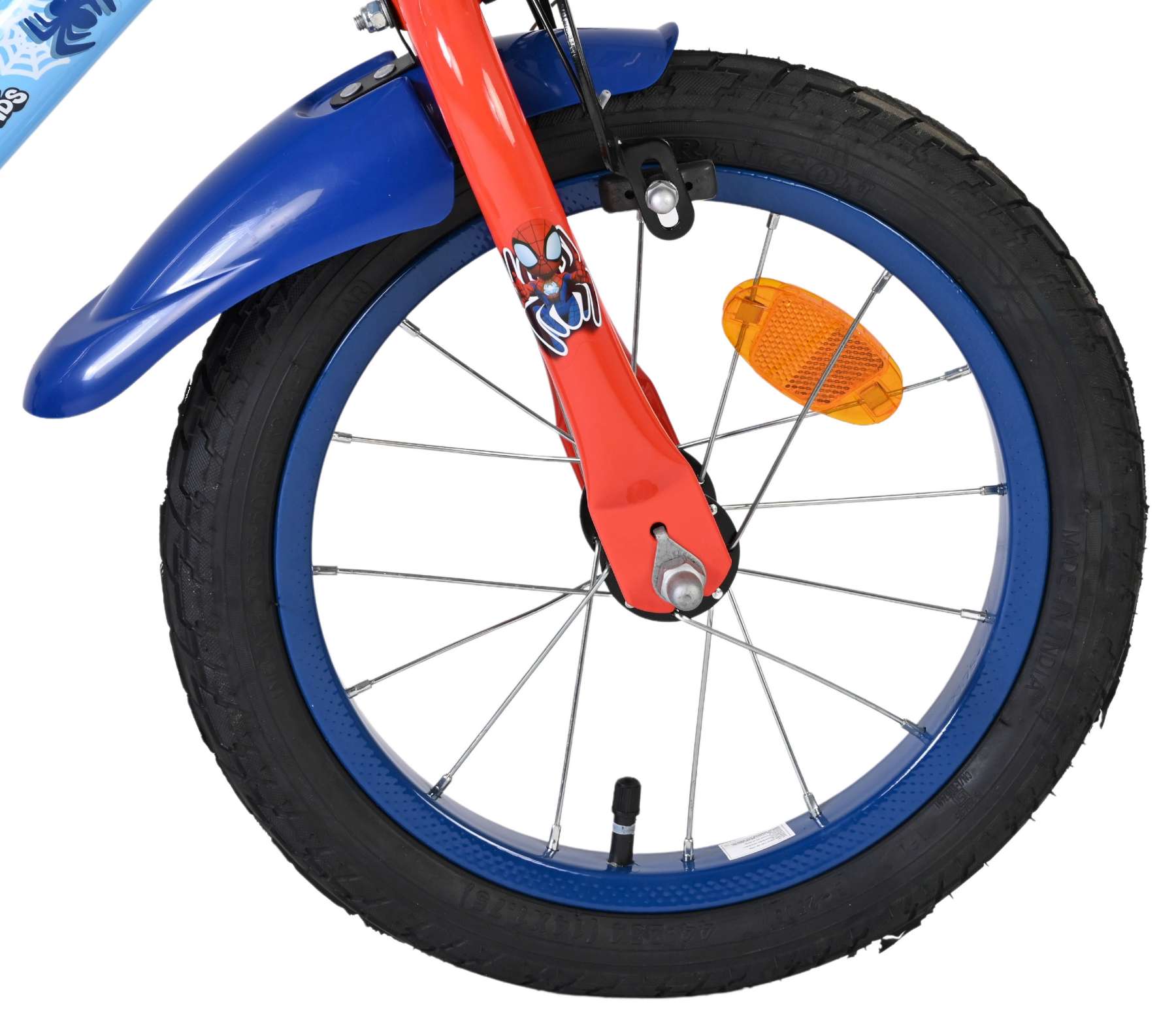 Spidey Kinderfiets - Jongens - 14 inch - Blauw 3 Spidey Kinderfiets - Jongens - 14 inch - Blauw - Afbeelding 3