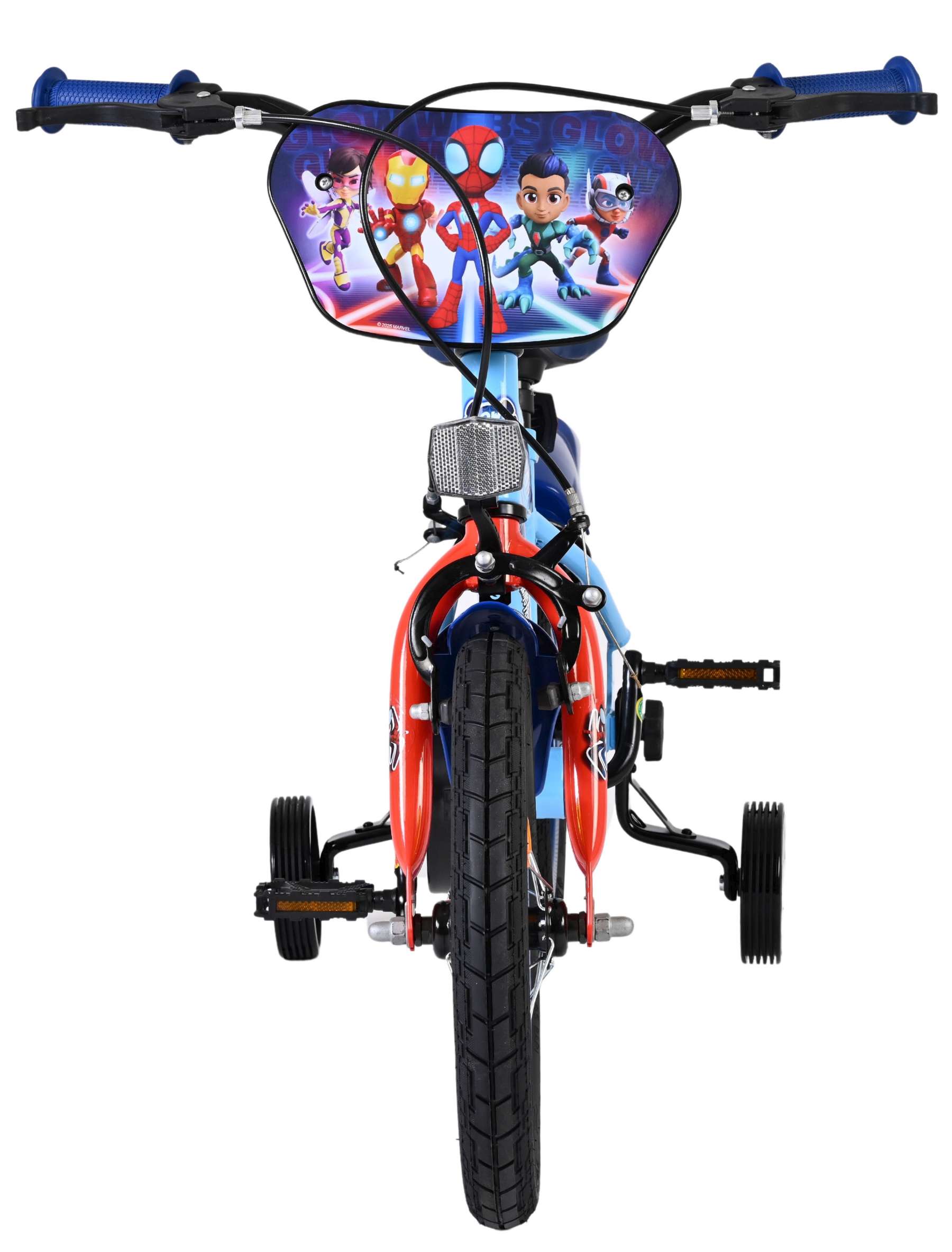 Spidey Kinderfiets - Jongens - 14 inch - Blauw Rood - Twee handremmen 6 Spidey Kinderfiets - Jongens - 14 inch - Blauw Rood - Twee handremmen - Afbeelding 6