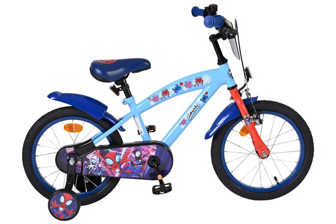 Spidey Kinderfiets - Jongens - 16 inch - Blauw 1 Spidey Kinderfiets - Jongens - 16 inch - Blauw
