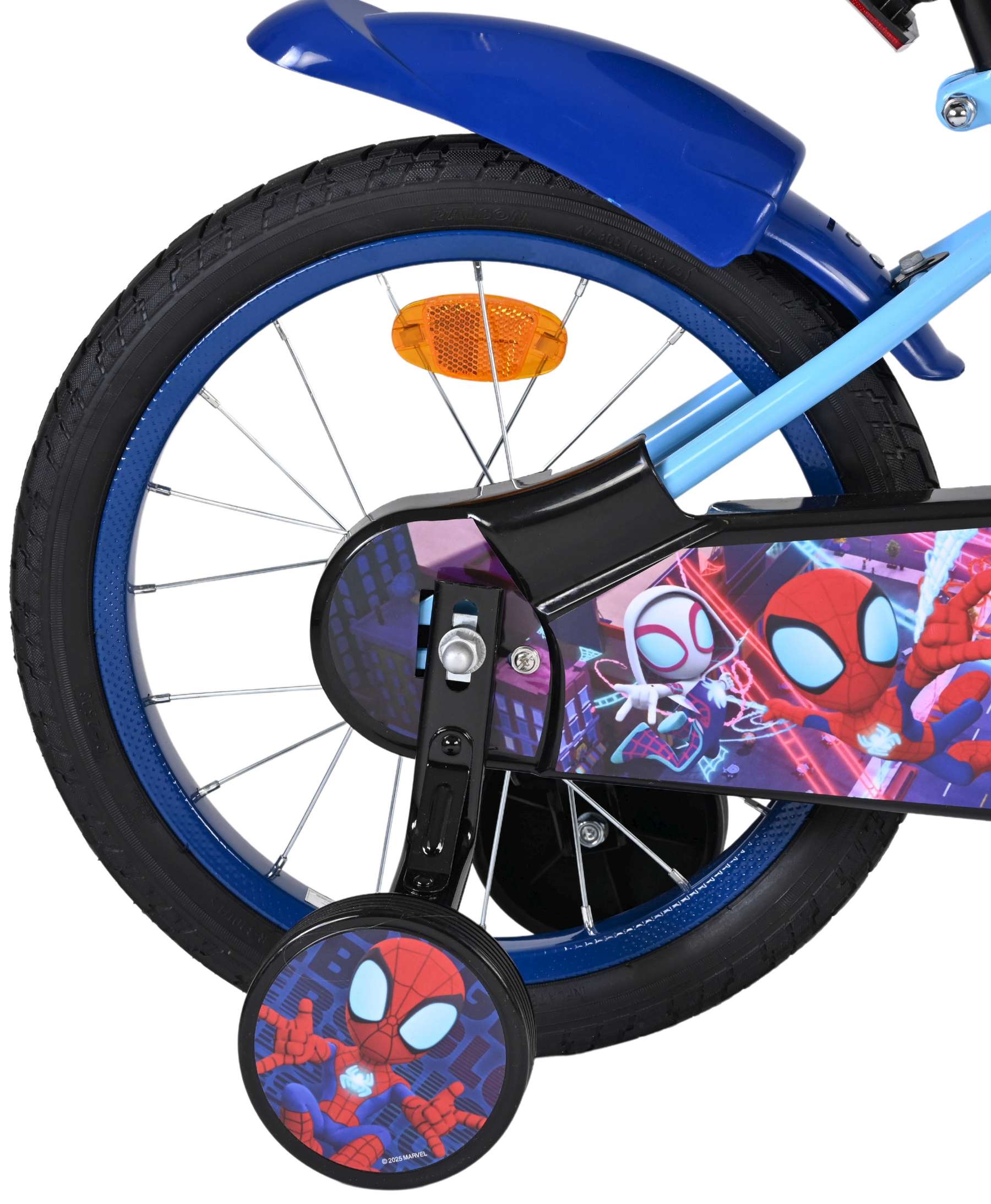 Spidey Kinderfiets - Jongens - 16 inch - Blauw 2 Spidey Kinderfiets - Jongens - 16 inch - Blauw - Afbeelding 2