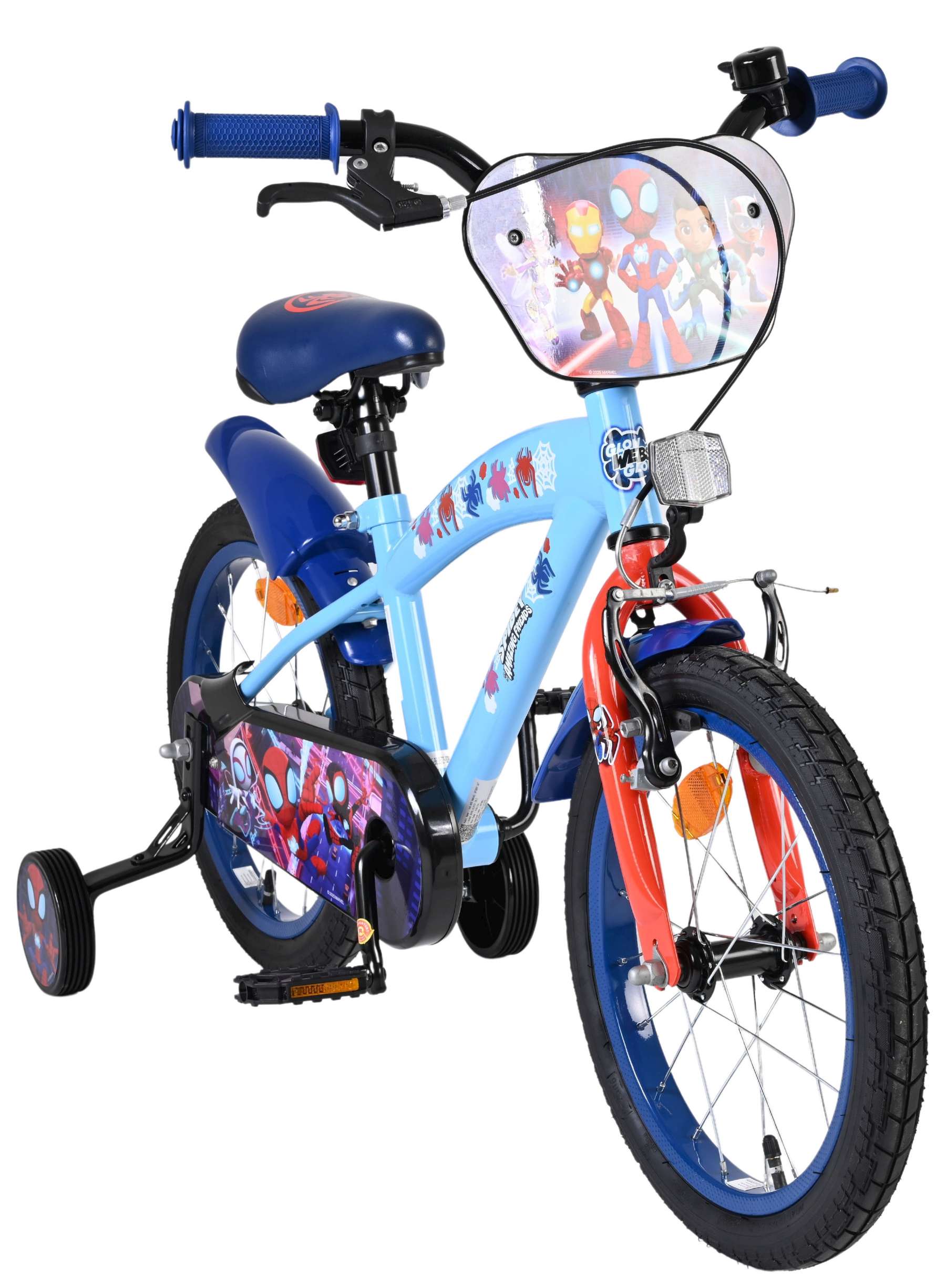 Spidey Kinderfiets - Jongens - 16 inch - Blauw 5 Spidey Kinderfiets - Jongens - 16 inch - Blauw - Afbeelding 5