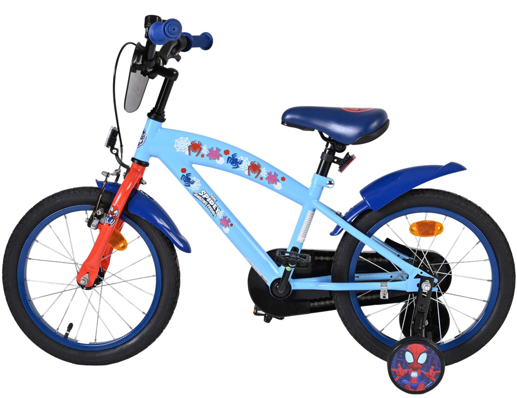Spidey Kinderfiets - Jongens - 16 inch - Blauw 7 Spidey Kinderfiets - Jongens - 16 inch - Blauw - Afbeelding 7