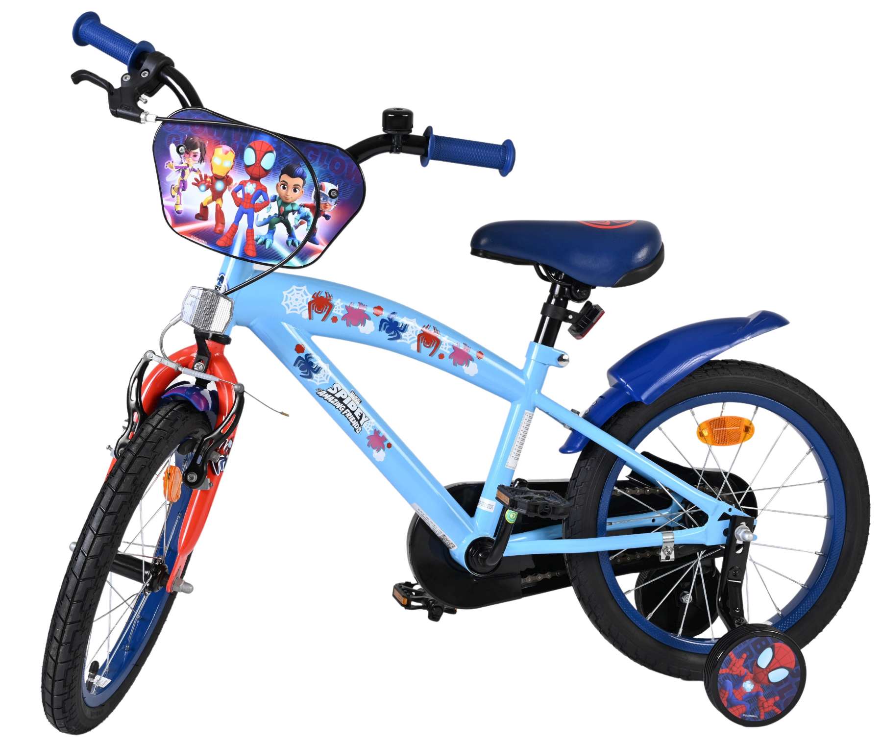 Spidey Kinderfiets - Jongens - 16 inch - Blauw 8 Spidey Kinderfiets - Jongens - 16 inch - Blauw - Afbeelding 8