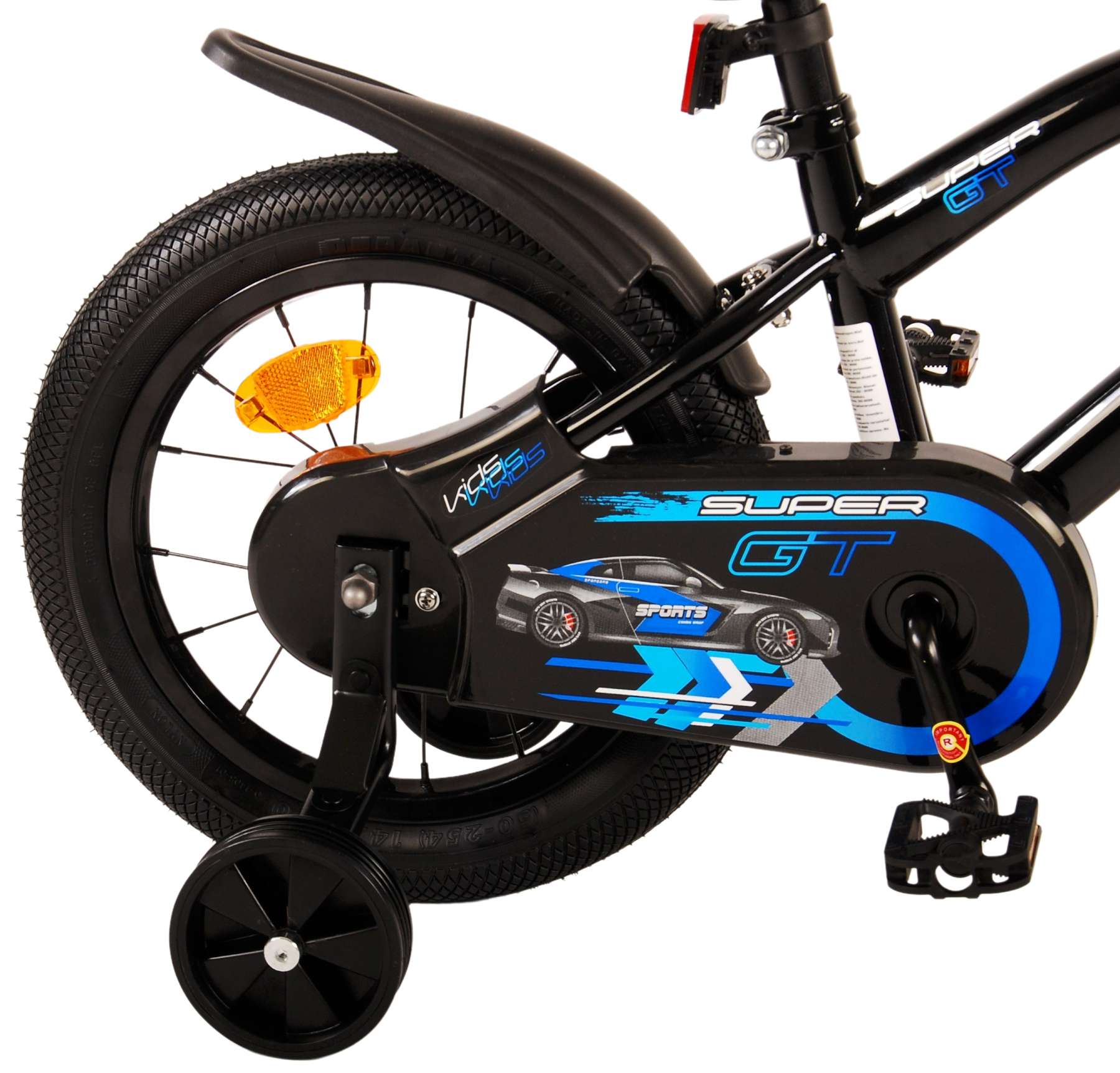 Volare Super GT Kinderfiets - Jongens - 14 inch - Blauw 4 Volare Super GT Kinderfiets - Jongens - 14 inch - Blauw - Afbeelding 4