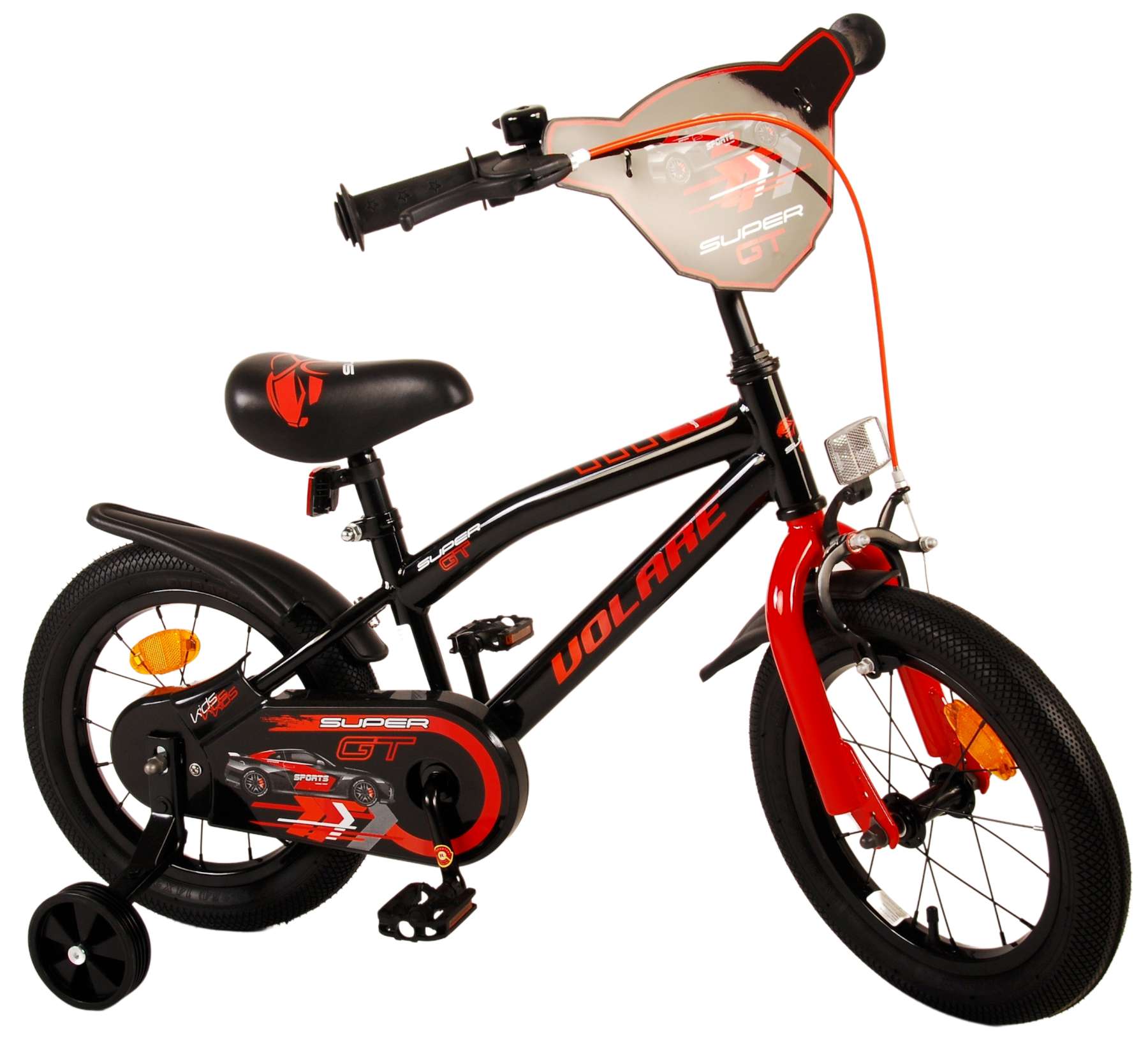 Volare Super GT Kinderfiets - Jongens - 14 inch - Rood 3 Volare Super GT Kinderfiets - Jongens - 14 inch - Rood - Afbeelding 3