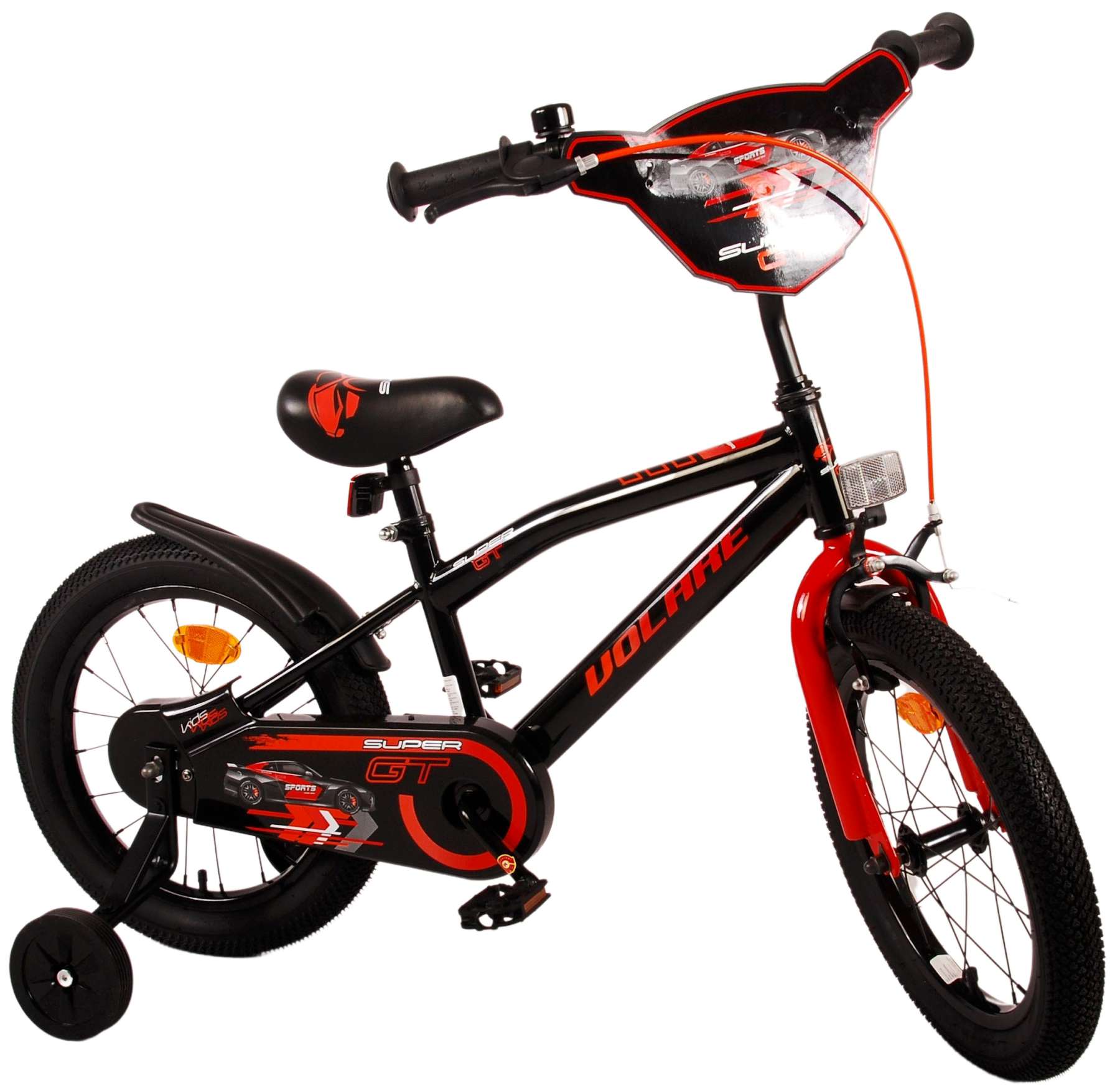 Volare Super GT Kinderfiets - Jongens - 16 inch - Rood 3 Volare Super GT Kinderfiets - Jongens - 16 inch - Rood - Afbeelding 3