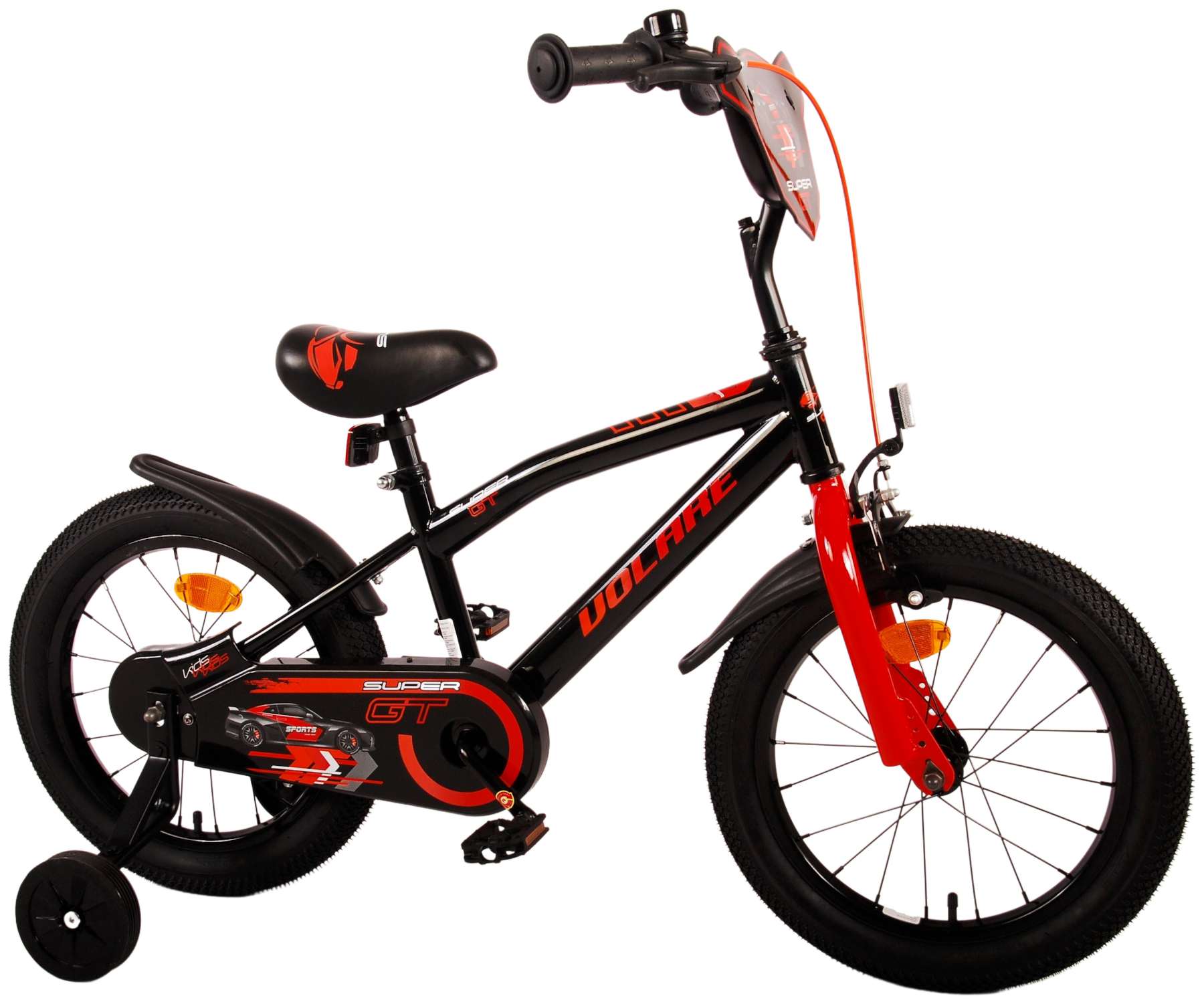 Volare Super GT Kinderfiets - Jongens - 16 inch - Rood 2 Volare Super GT Kinderfiets - Jongens - 16 inch - Rood - Afbeelding 2