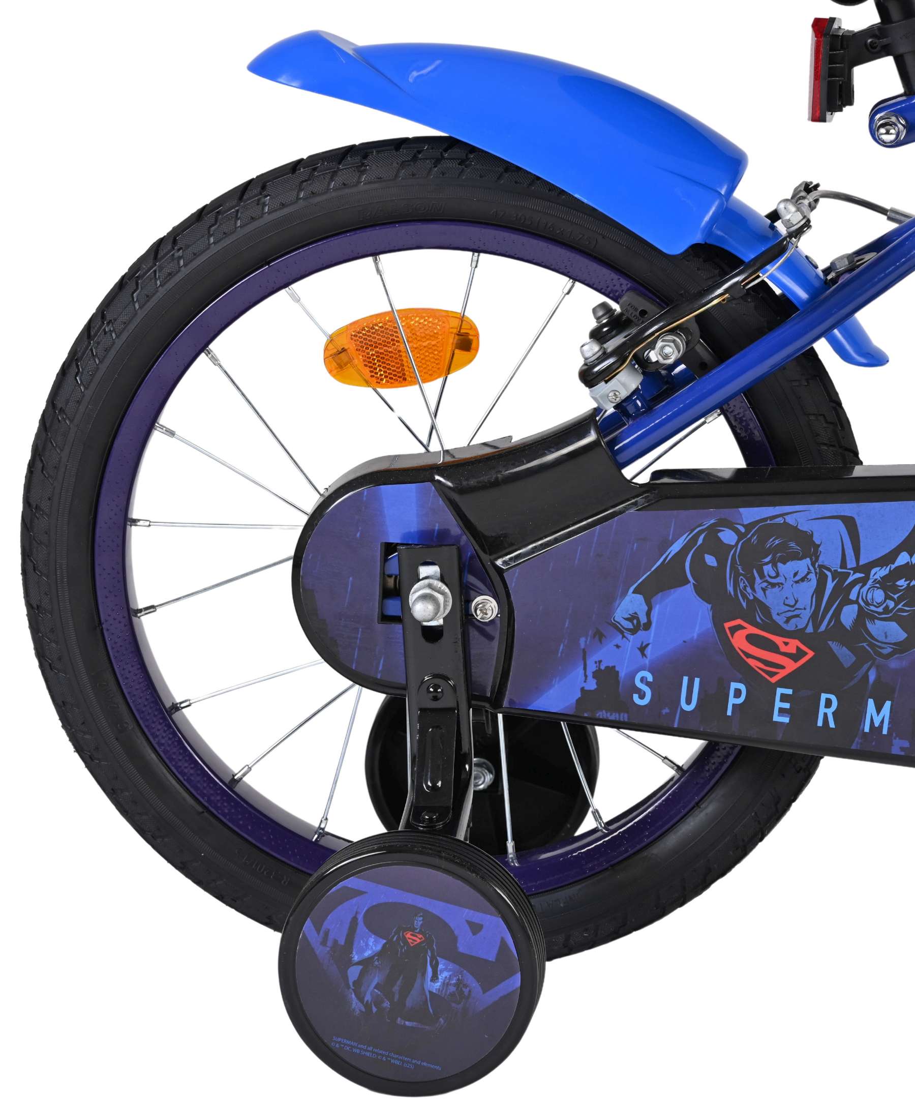 Superman Kinderfiets - Jongens - 16 inch - Blauw - Twee handremmen 2 Superman Kinderfiets - Jongens - 16 inch - Blauw - Twee handremmen - Afbeelding 2