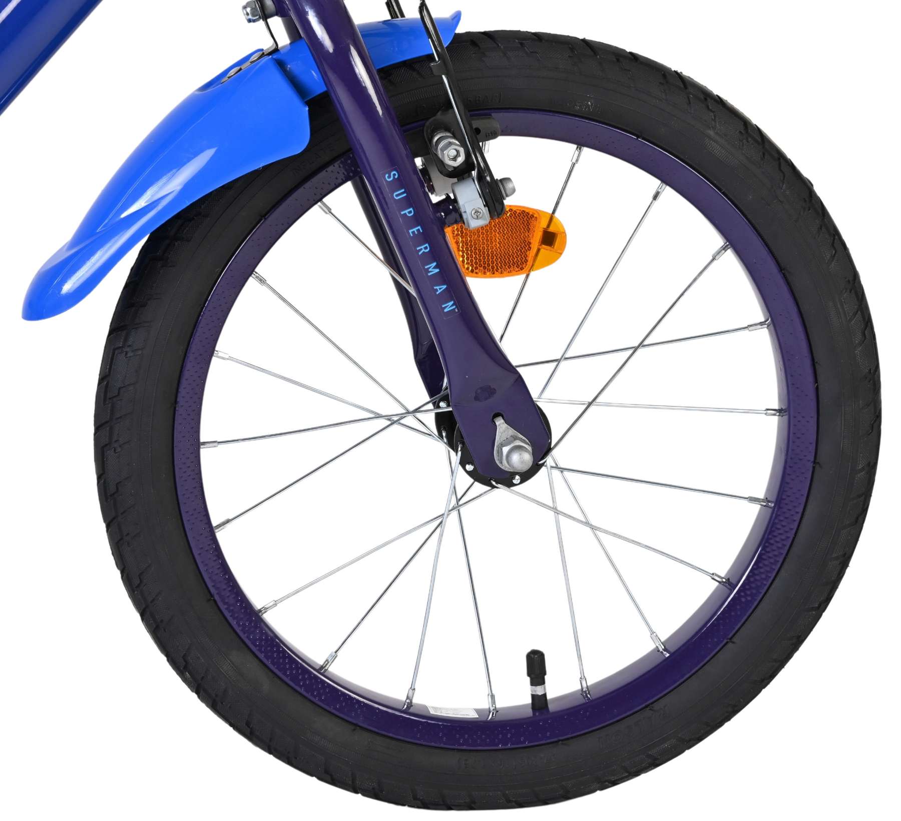 Superman Kinderfiets - Jongens - 16 inch - Blauw - Twee handremmen 3 Superman Kinderfiets - Jongens - 16 inch - Blauw - Twee handremmen - Afbeelding 3