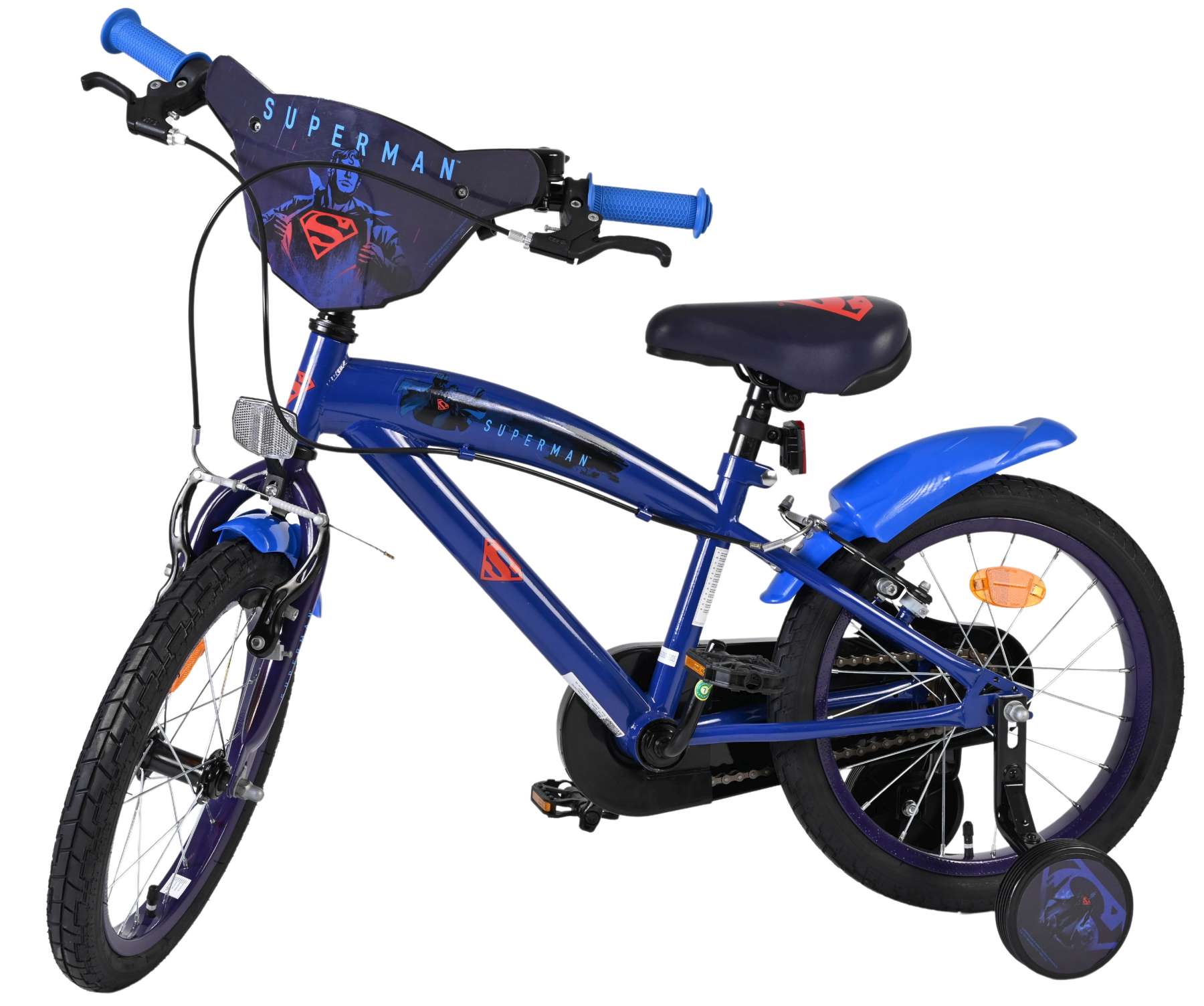 Superman Kinderfiets - Jongens - 16 inch - Blauw - Twee handremmen 8 Superman Kinderfiets - Jongens - 16 inch - Blauw - Twee handremmen - Afbeelding 8