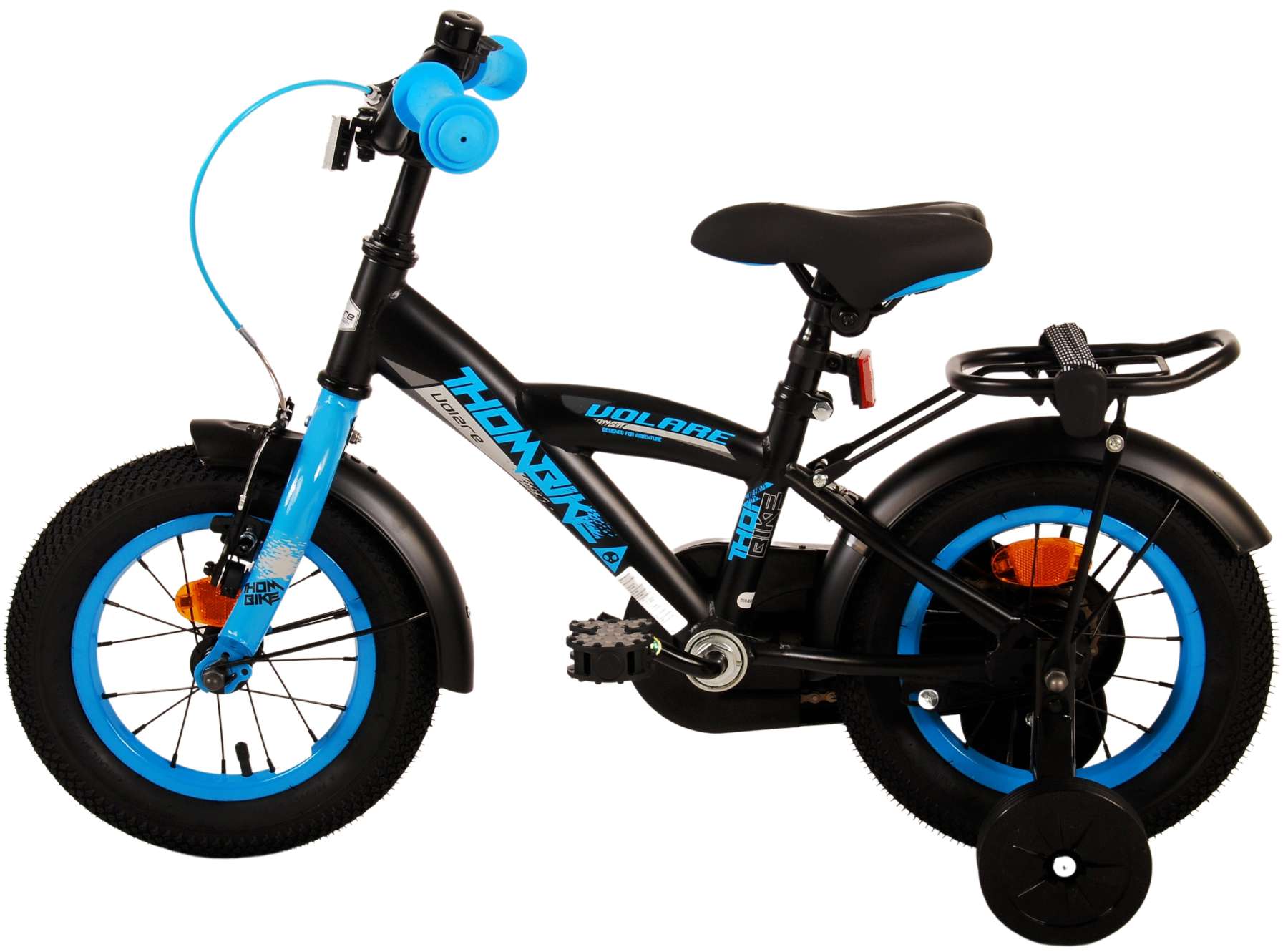 Volare Thombike Kinderfiets - Jongens - 12 inch - Zwart Blauw 13 Volare Thombike Kinderfiets - Jongens - 12 inch - Zwart Blauw - Afbeelding 13
