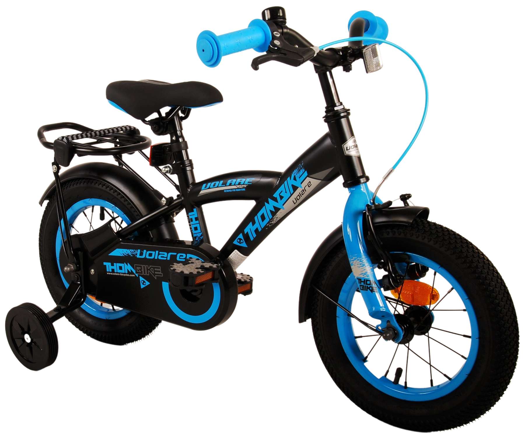 Volare Thombike Kinderfiets - Jongens - 12 inch - Zwart Blauw 10 Volare Thombike Kinderfiets - Jongens - 12 inch - Zwart Blauw - Afbeelding 10