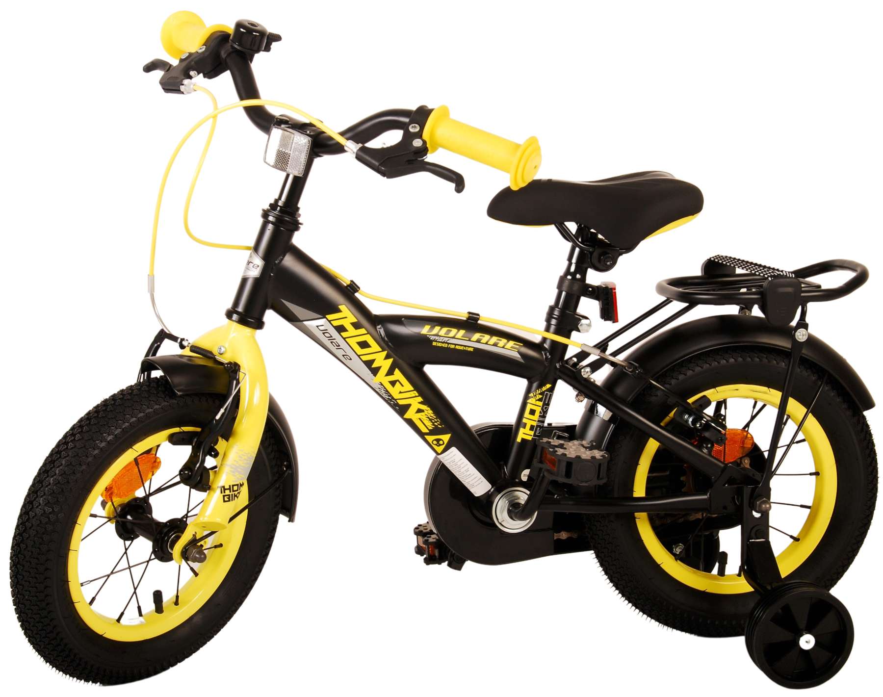 Volare Thombike Kinderfiets - Jongens - 12 inch - Zwart Geel 14 Volare Thombike Kinderfiets - Jongens - 12 inch - Zwart Geel - Afbeelding 14