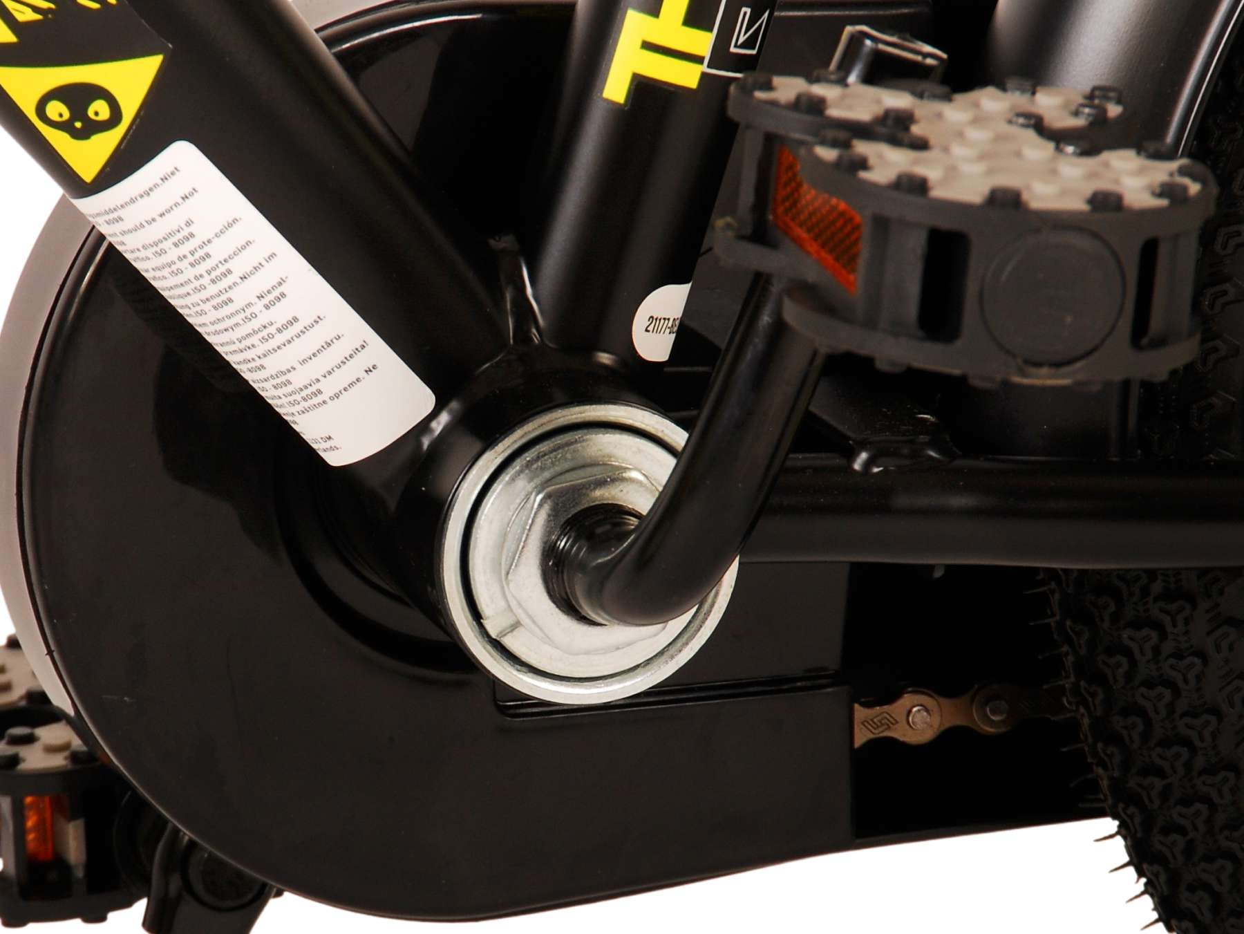 Volare Thombike Kinderfiets - Jongens - 12 inch - Zwart Geel 15 Volare Thombike Kinderfiets - Jongens - 12 inch - Zwart Geel - Afbeelding 15