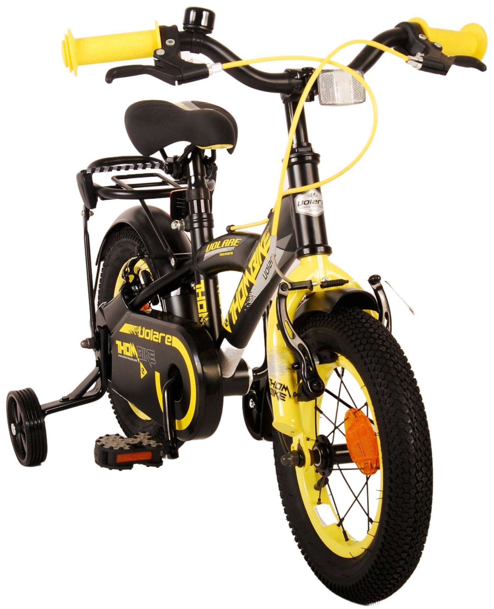 Volare Thombike Kinderfiets - Jongens - 12 inch - Zwart Geel 10 Volare Thombike Kinderfiets - Jongens - 12 inch - Zwart Geel - Afbeelding 10