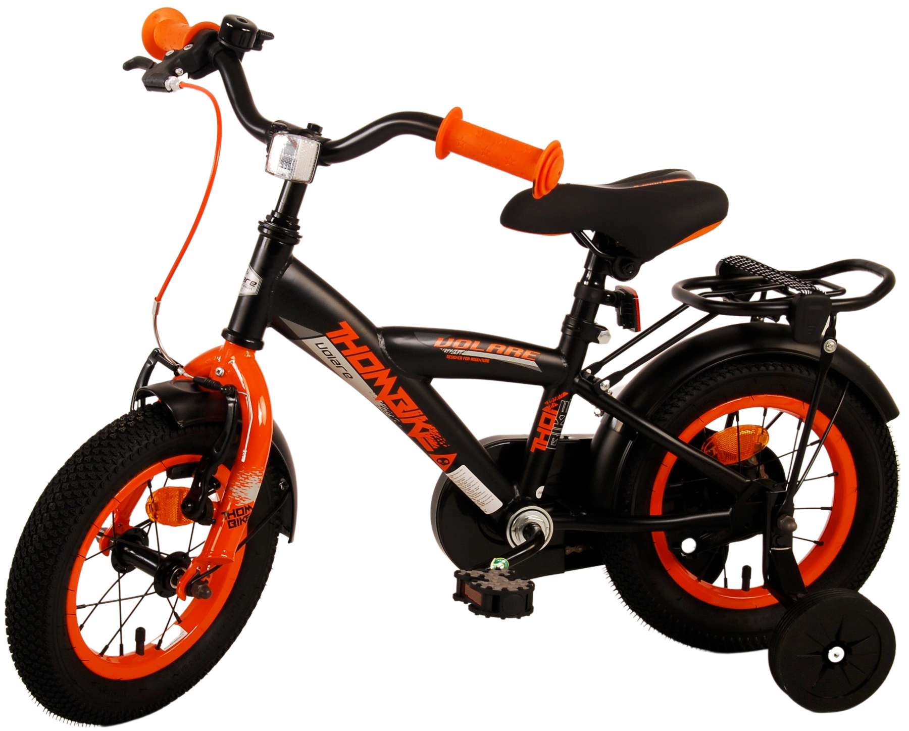 Volare Thombike Kinderfiets - Jongens - 12 inch - Zwart Oranje 14 Volare Thombike Kinderfiets - Jongens - 12 inch - Zwart Oranje - Afbeelding 14