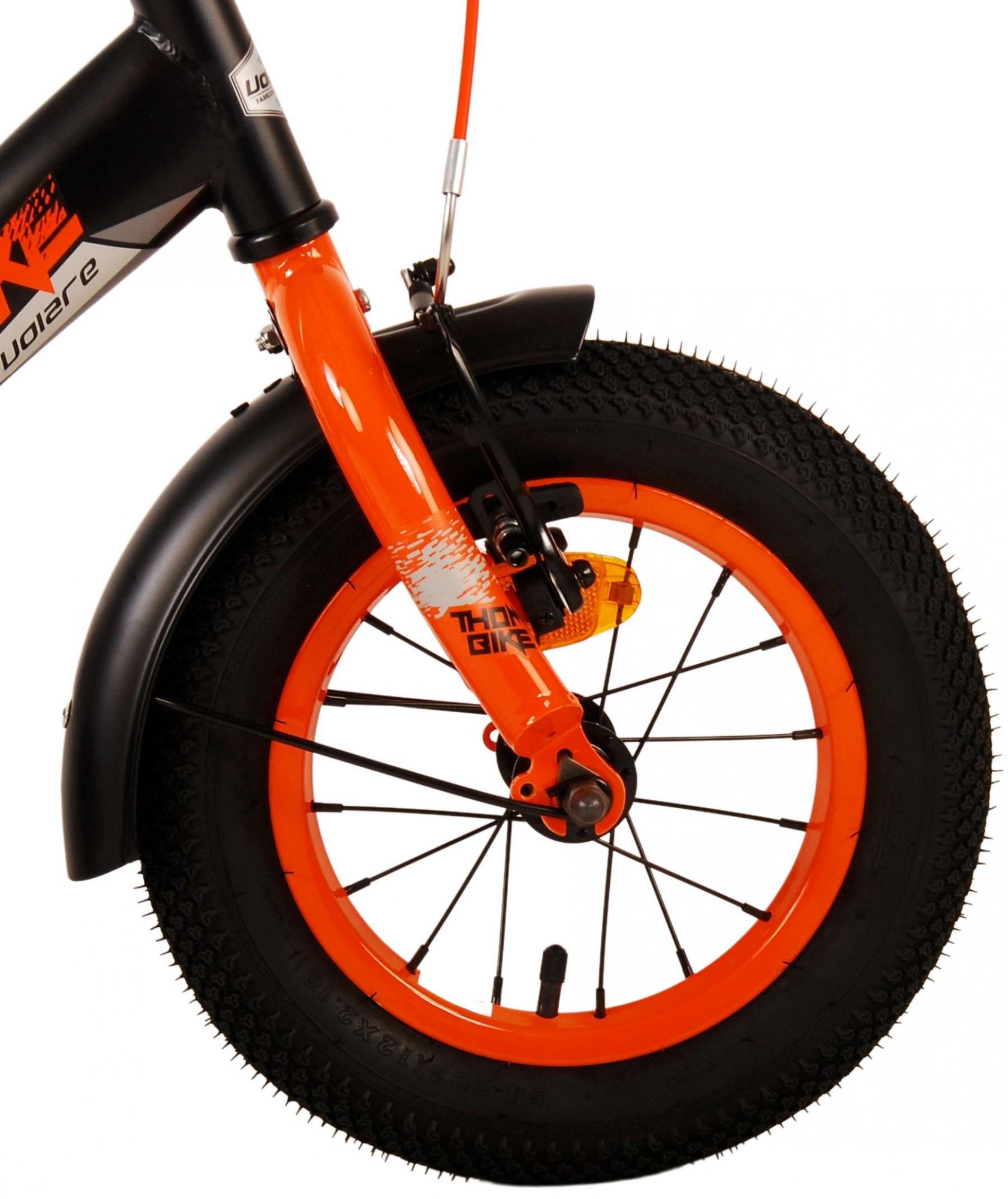 Volare Thombike Kinderfiets - Jongens - 12 inch - Zwart Oranje 5 Volare Thombike Kinderfiets - Jongens - 12 inch - Zwart Oranje - Afbeelding 5