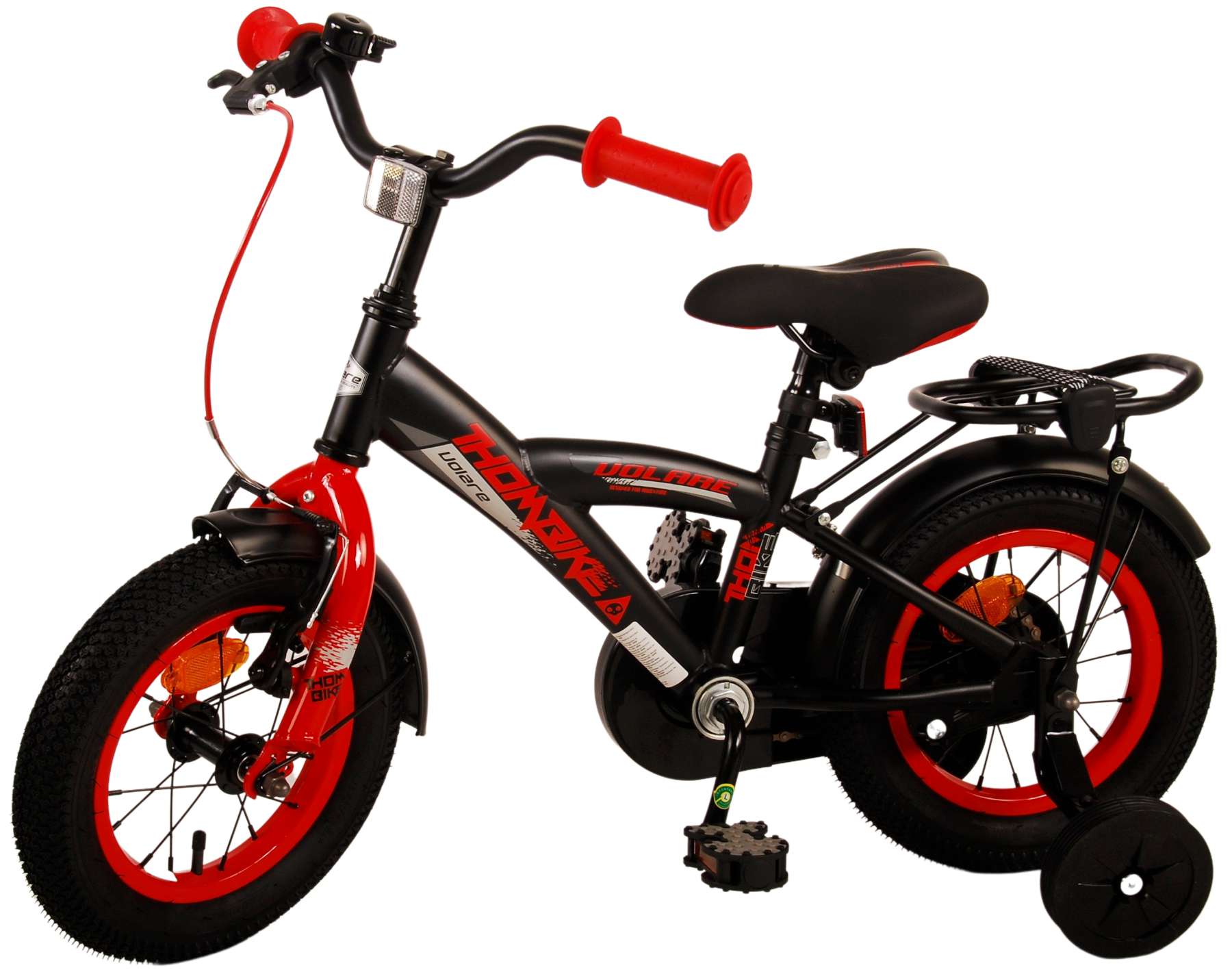 Volare Thombike Kinderfiets - Jongens - 12 inch - Zwart Rood 14 Volare Thombike Kinderfiets - Jongens - 12 inch - Zwart Rood - Afbeelding 14