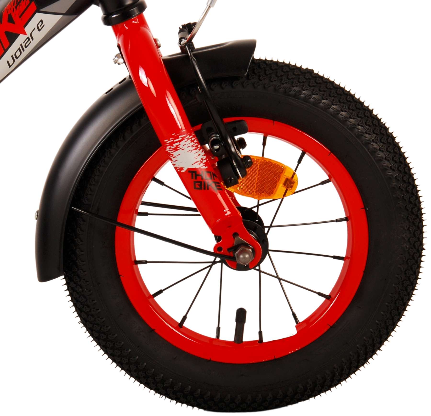 Volare Thombike Kinderfiets - Jongens - 12 inch - Zwart Rood 5 Volare Thombike Kinderfiets - Jongens - 12 inch - Zwart Rood - Afbeelding 5