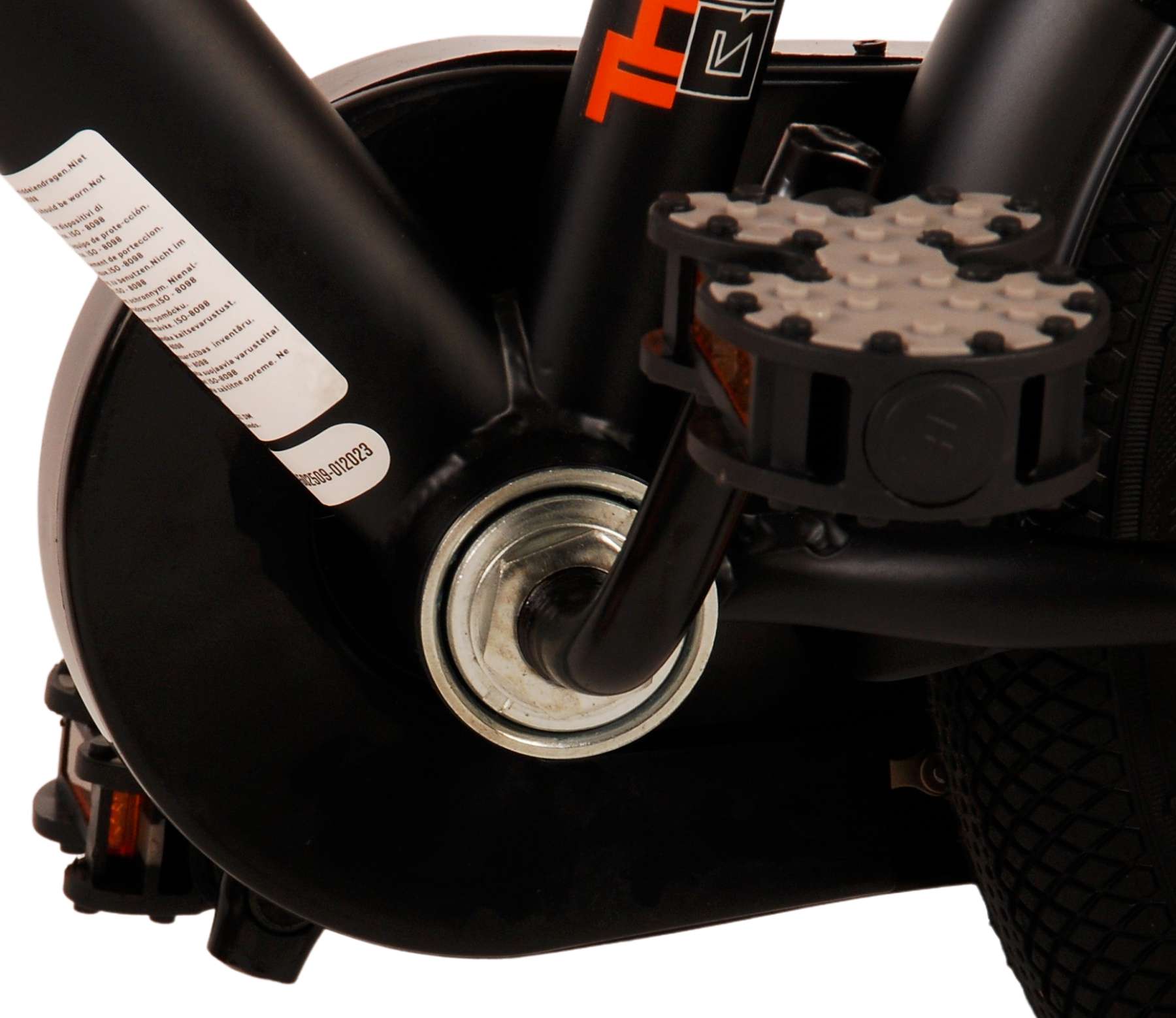 Volare Thombike Kinderfiets - Jongens - 14 inch - Zwart Oranje 15 Volare Thombike Kinderfiets - Jongens - 14 inch - Zwart Oranje - Afbeelding 15