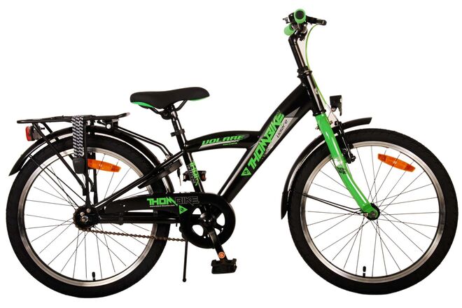 Volare Thombike Kinderfiets - Jongens - 20 inch - Zwart Groen 1 Volare Thombike Kinderfiets - Jongens - 20 inch - Zwart Groen