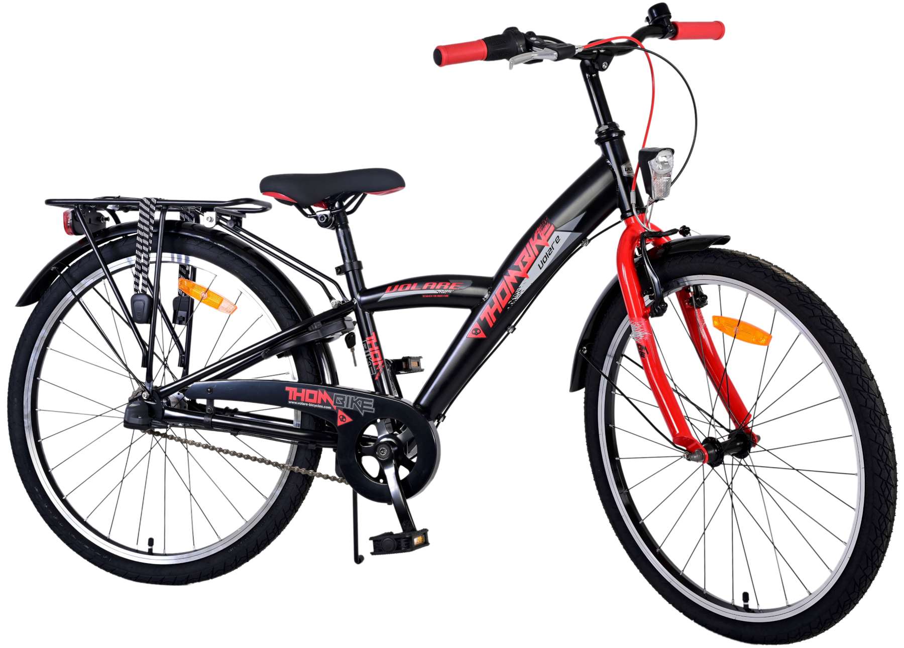 Volare Thombike Kinderfiets - Jongens - 24 inch - Rood - 3 versnellingen 2 Volare Thombike Kinderfiets - Jongens - 24 inch - Rood - 3 versnellingen - Afbeelding 2