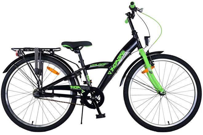 Volare Thombike Kinderfiets - Jongens - 24 inch - Groen Zwart - 3 versnellingen 1 Volare Thombike Kinderfiets - Jongens - 24 inch - Groen Zwart - 3 versnellingen
