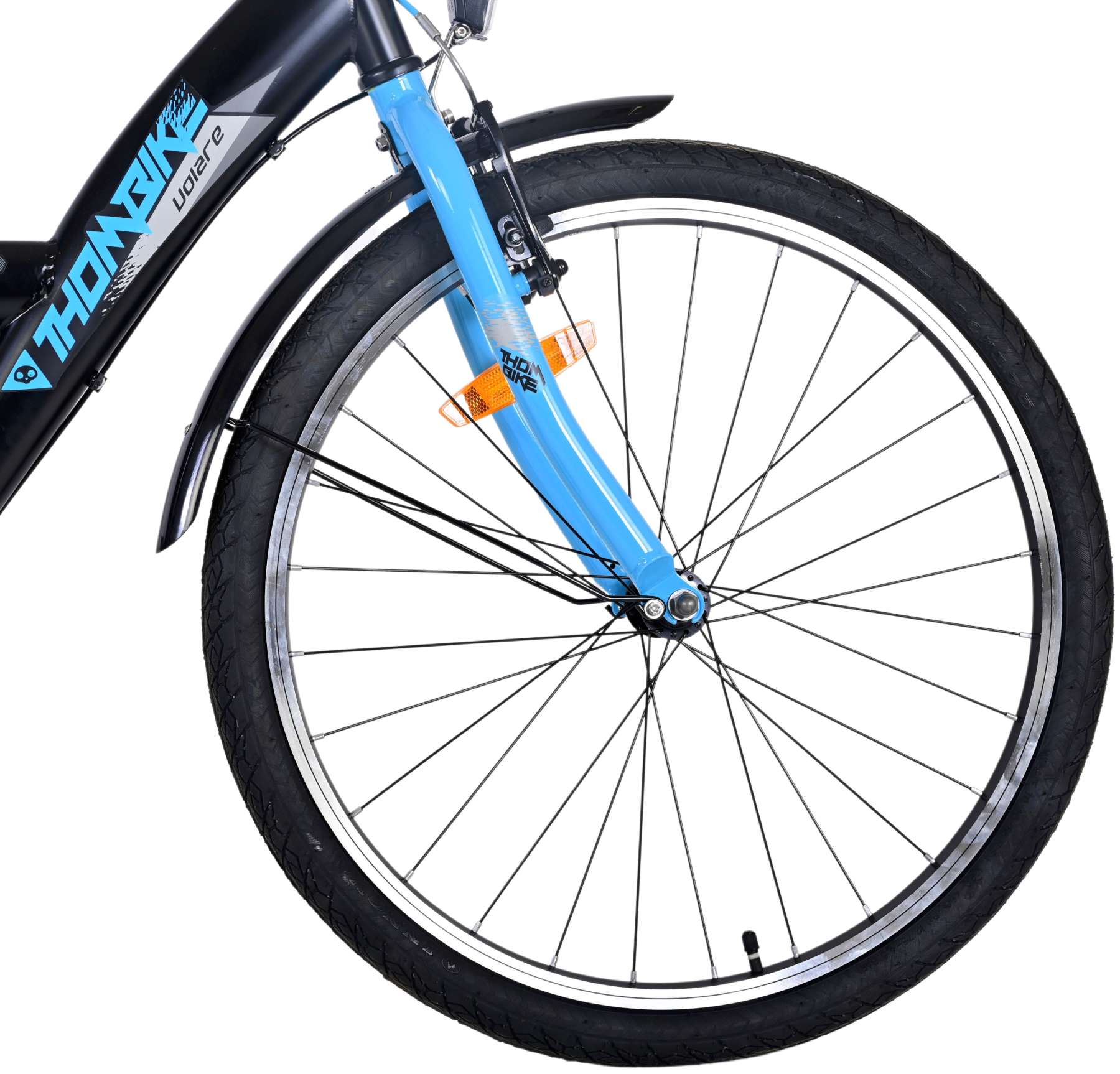 Volare Thombike Kinderfiets - Jongens - 24 inch - Zwart Blauw - 3 versnellingen 4 Volare Thombike Kinderfiets - Jongens - 24 inch - Zwart Blauw - 3 versnellingen - Afbeelding 4