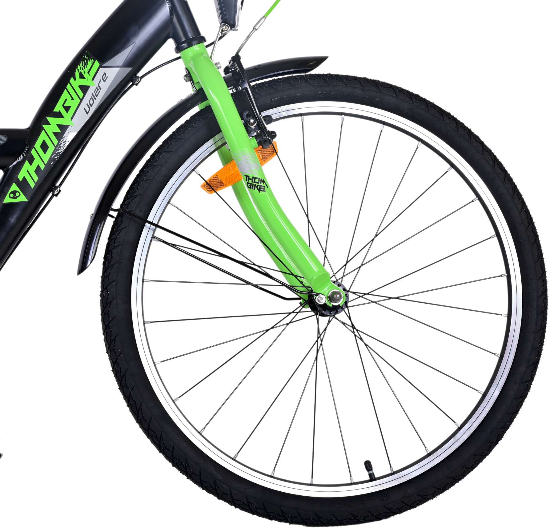 Volare Thombike Kinderfiets - Jongens - 24 inch - Groen Zwart - 3 versnellingen 4 Volare Thombike Kinderfiets - Jongens - 24 inch - Groen Zwart - 3 versnellingen - Afbeelding 4