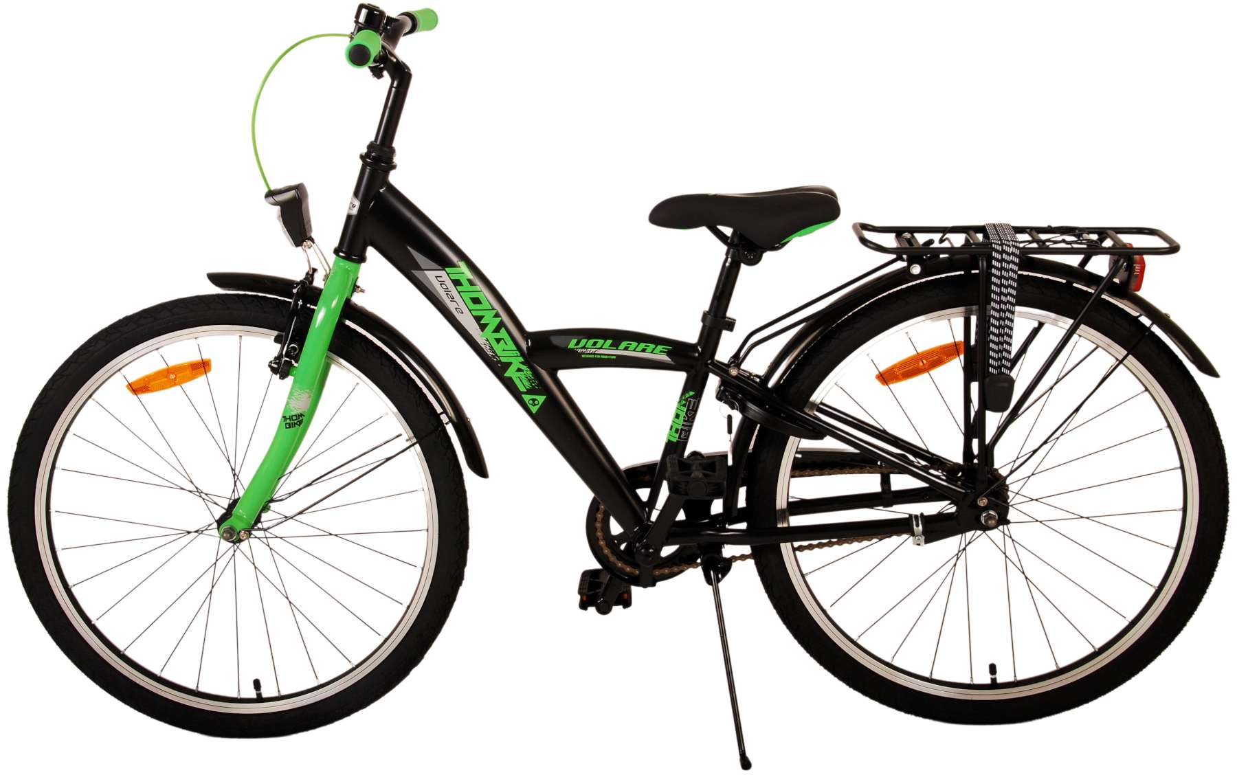 Volare Thombike Kinderfiets - Jongens - 24 inch - Zwart Groen 13 Volare Thombike Kinderfiets - Jongens - 24 inch - Zwart Groen - Afbeelding 13