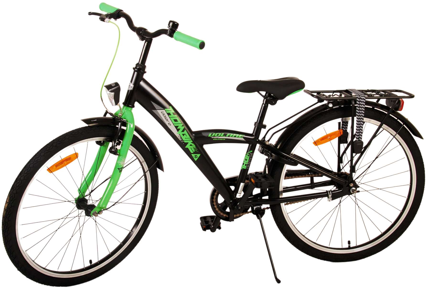 Volare Thombike Kinderfiets - Jongens - 24 inch - Zwart Groen 14 Volare Thombike Kinderfiets - Jongens - 24 inch - Zwart Groen - Afbeelding 14