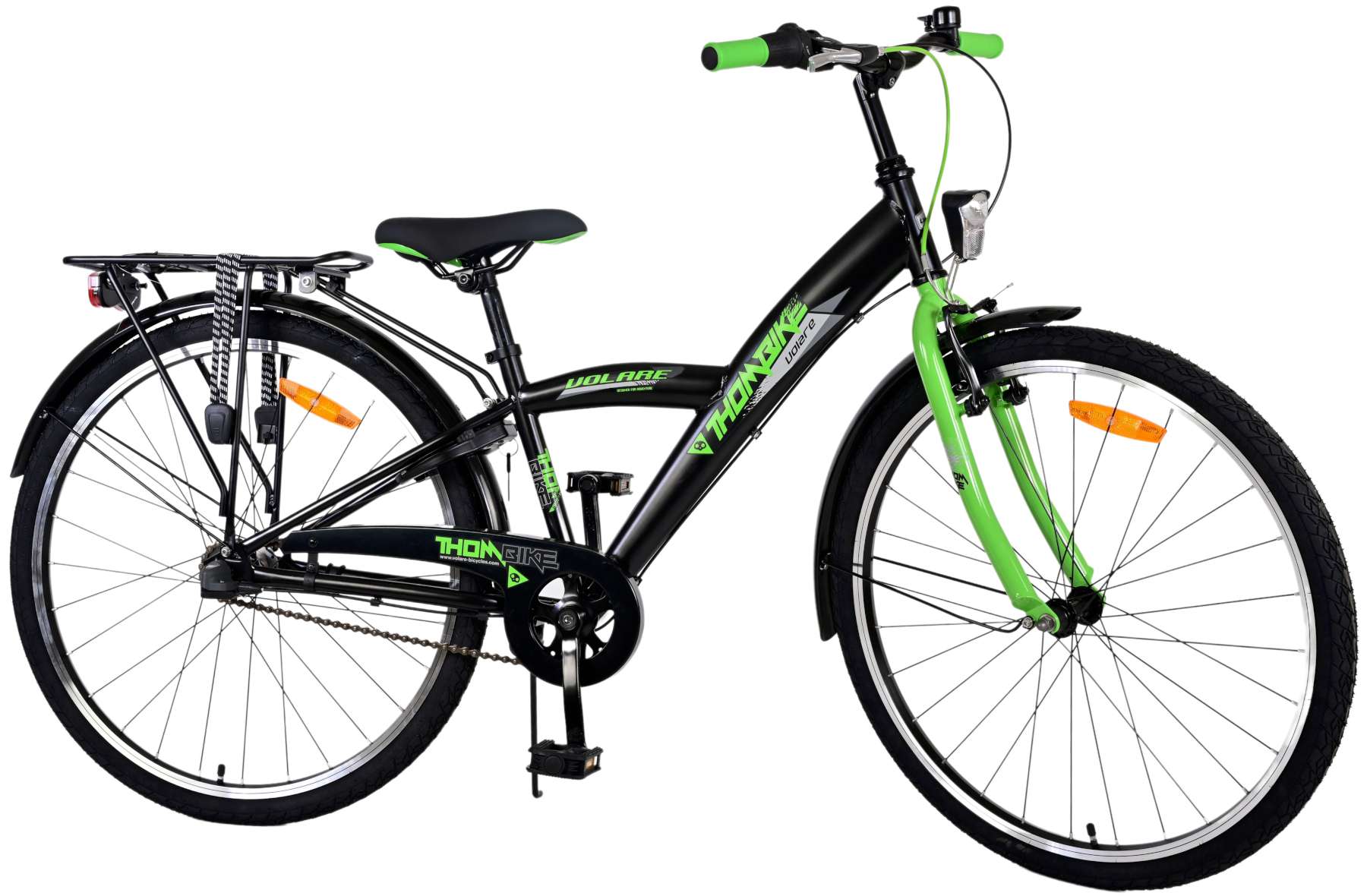 Volare Thombike Kinderfiets - Jongens - 26 inch - Zwart Groen - 3 versnellingen 2 Volare Thombike Kinderfiets - Jongens - 26 inch - Zwart Groen - 3 versnellingen - Afbeelding 2