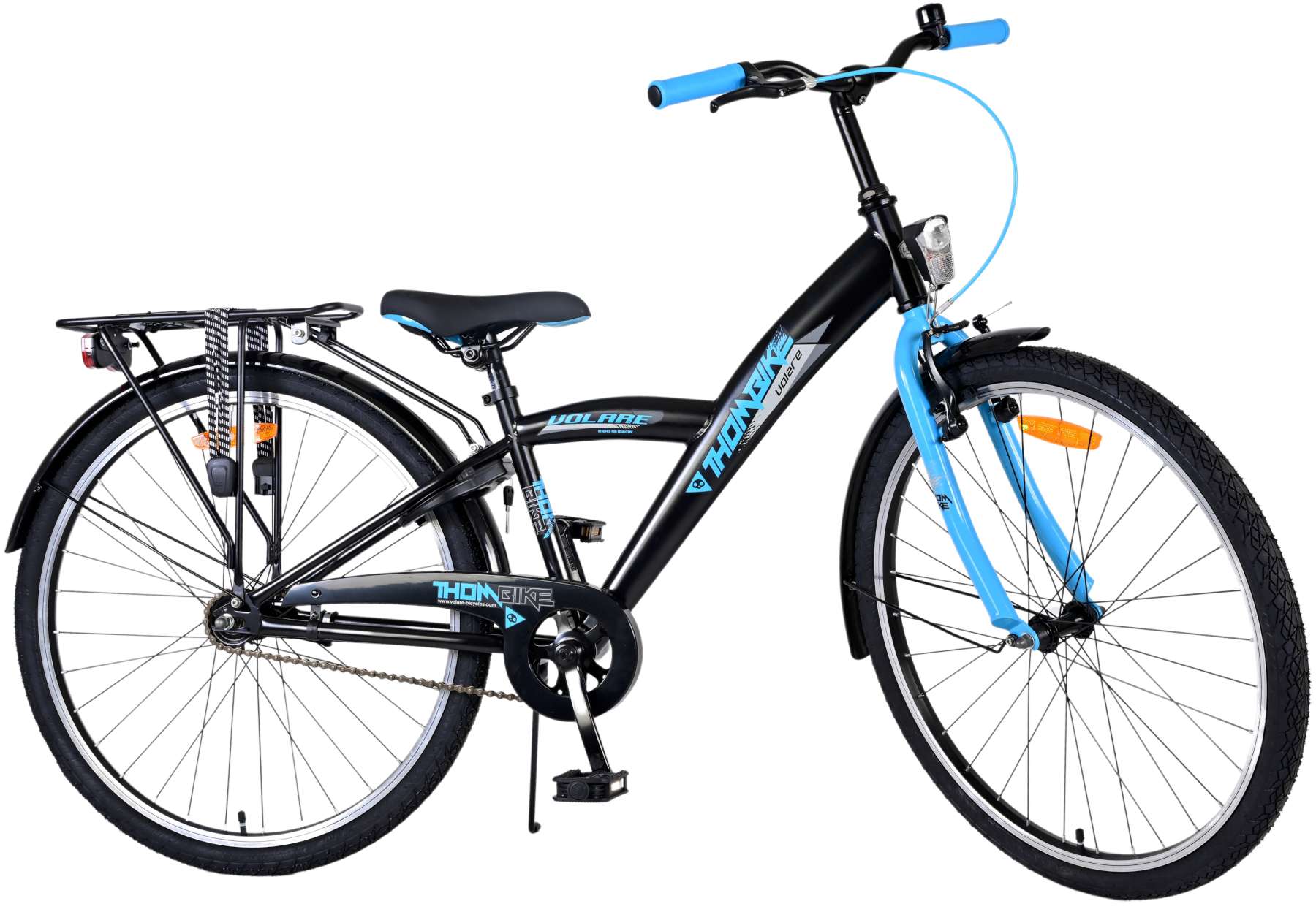 Volare Thombike Kinderfiets - Jongens - 26 inch - Zwart Blauw 3 Volare Thombike Kinderfiets - Jongens - 26 inch - Zwart Blauw - Afbeelding 3