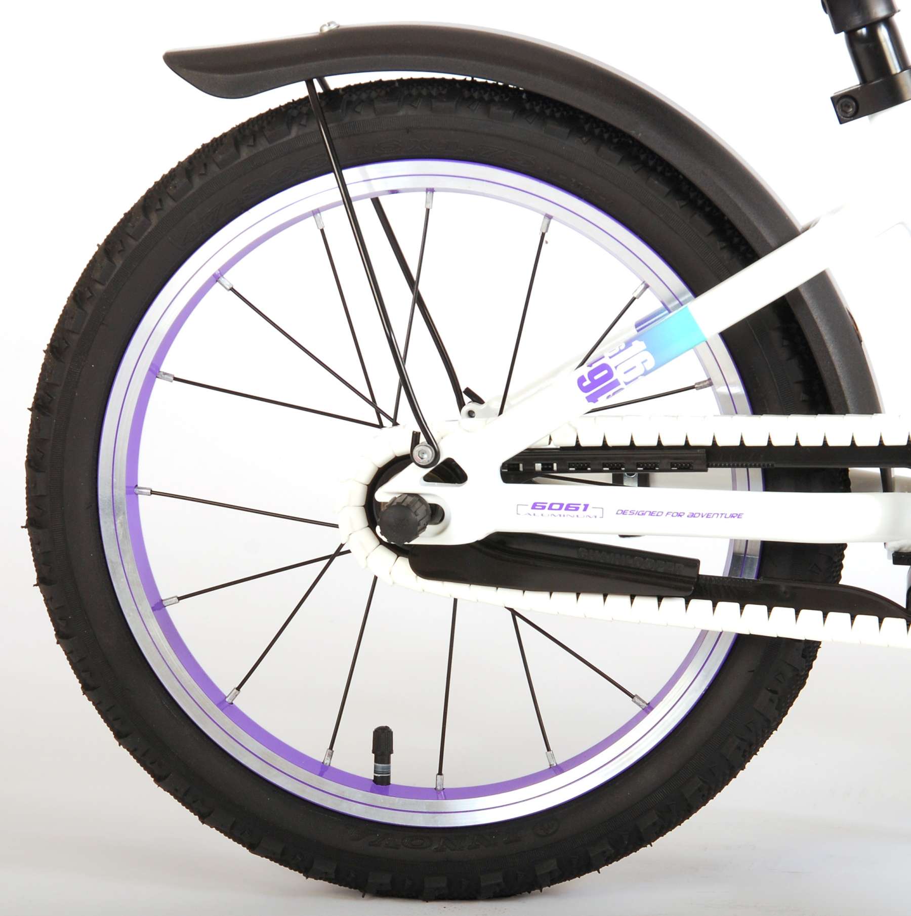 Volare Glamour Kinderfiets - Meisjes - 16 inch - Wit/Mint Groen - Prime Collection 5 Volare Glamour Kinderfiets - Meisjes - 16 inch - Wit/Mint Groen - Prime Collection - Afbeelding 5