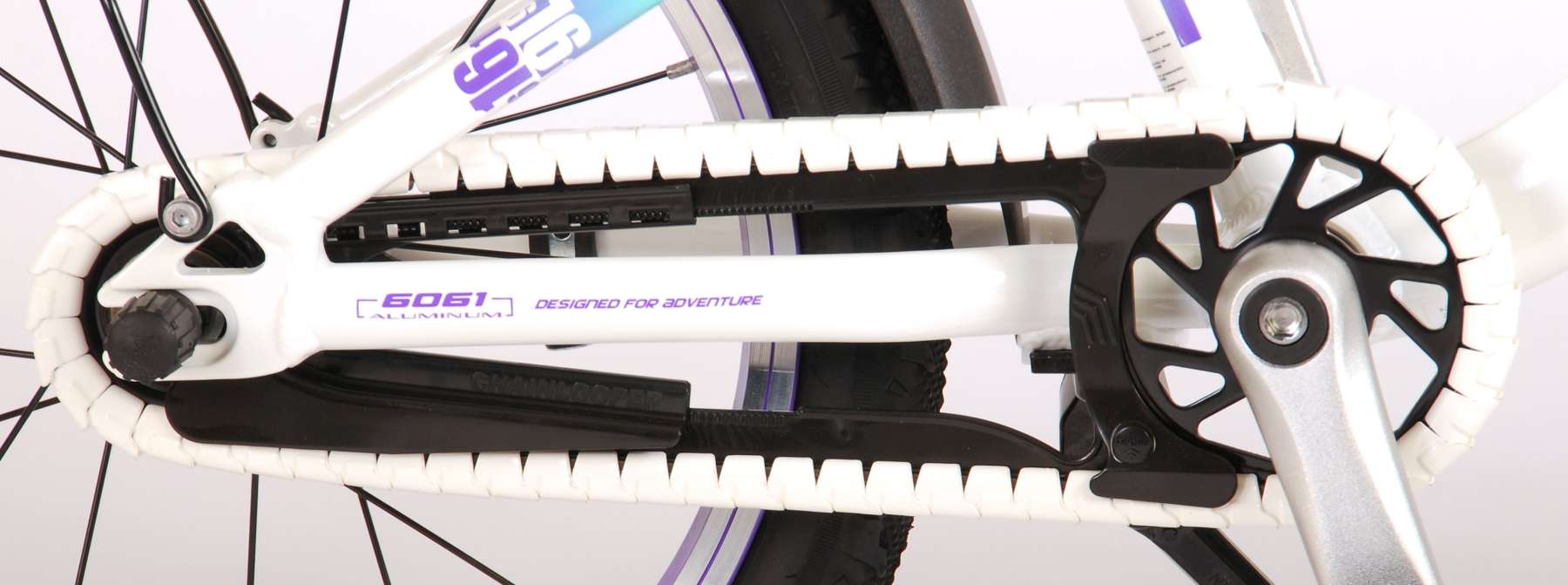 Volare Glamour Kinderfiets - Meisjes - 16 inch - Wit/Mint Groen - Prime Collection 7 Volare Glamour Kinderfiets - Meisjes - 16 inch - Wit/Mint Groen - Prime Collection - Afbeelding 7