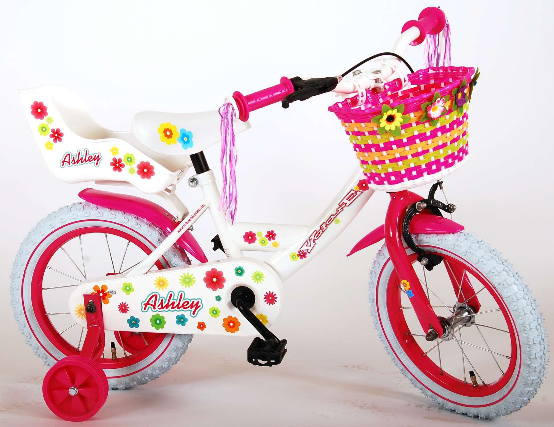 Volare Ashley Kinderfiets - Meisjes - 14 inch - Wit - 95% afgemonteerd 13 Volare Ashley Kinderfiets - Meisjes - 14 inch - Wit - 95% afgemonteerd - Afbeelding 13