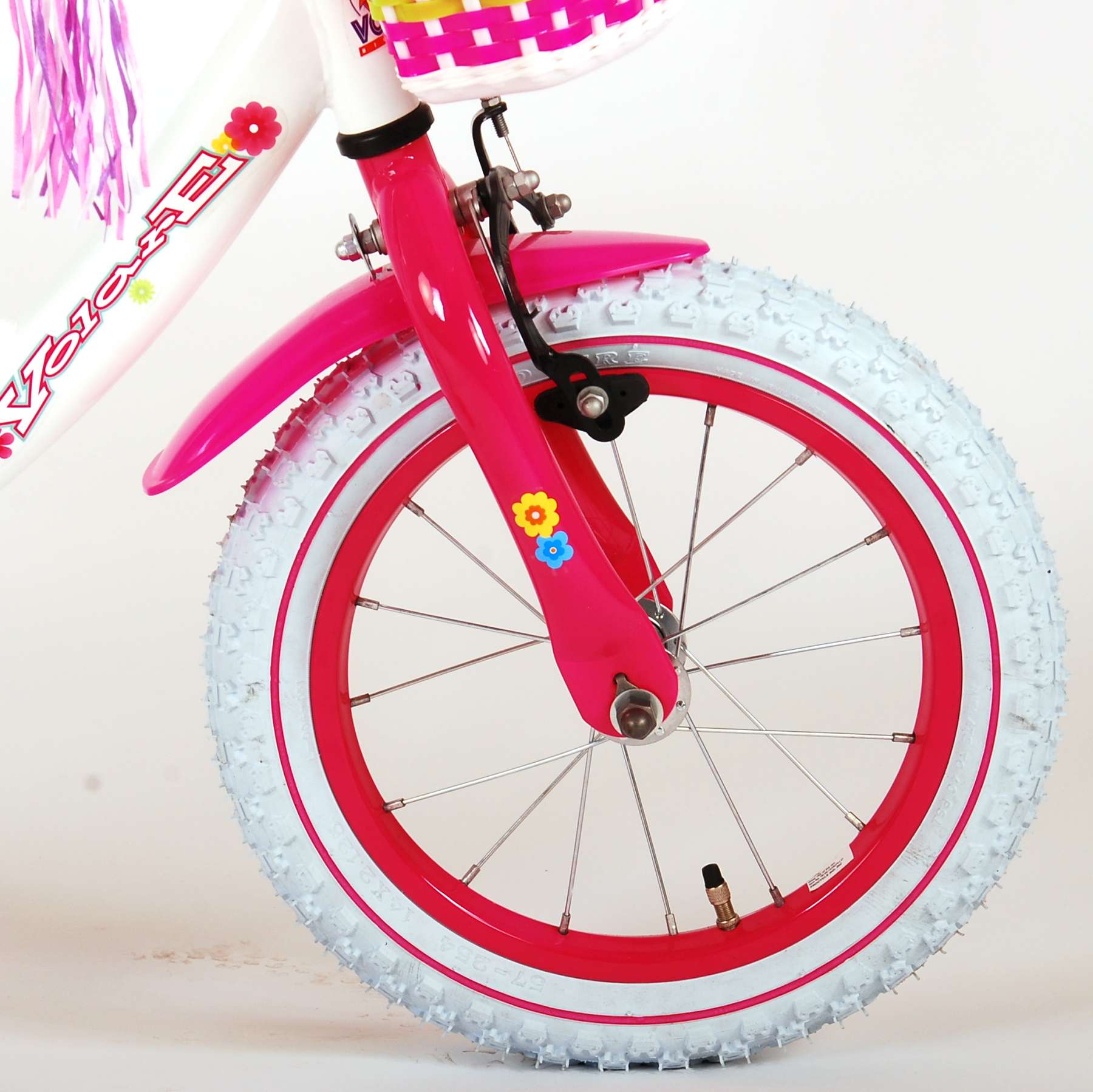 Volare Ashley Kinderfiets - Meisjes - 14 inch - Wit - 95% afgemonteerd 11 Volare Ashley Kinderfiets - Meisjes - 14 inch - Wit - 95% afgemonteerd - Afbeelding 11