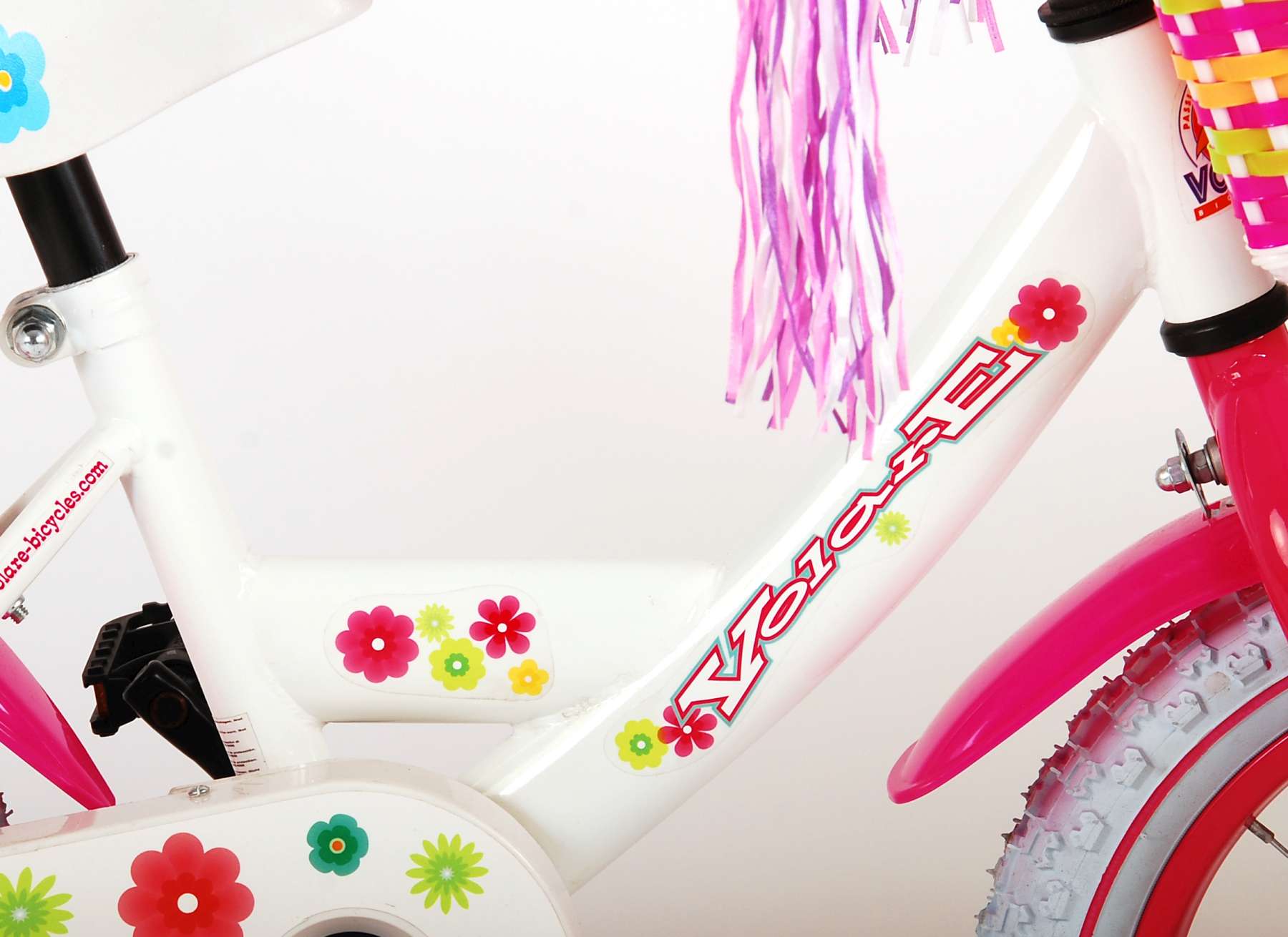 Volare Ashley Kinderfiets - Meisjes - 14 inch - Wit - 95% afgemonteerd 8 Volare Ashley Kinderfiets - Meisjes - 14 inch - Wit - 95% afgemonteerd - Afbeelding 8