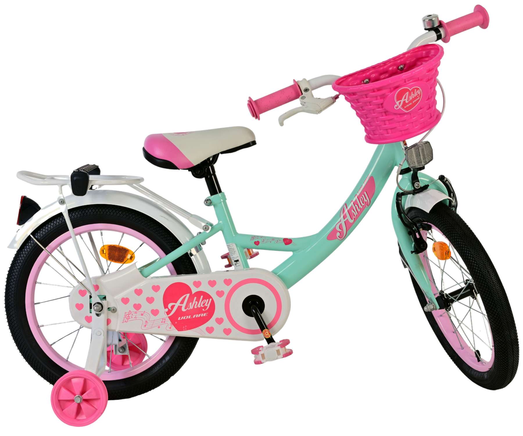 Volare Ashley Kinderfiets - Meisjes - 16 inch - Groen 10 Volare Ashley Kinderfiets - Meisjes - 16 inch - Groen - Afbeelding 10