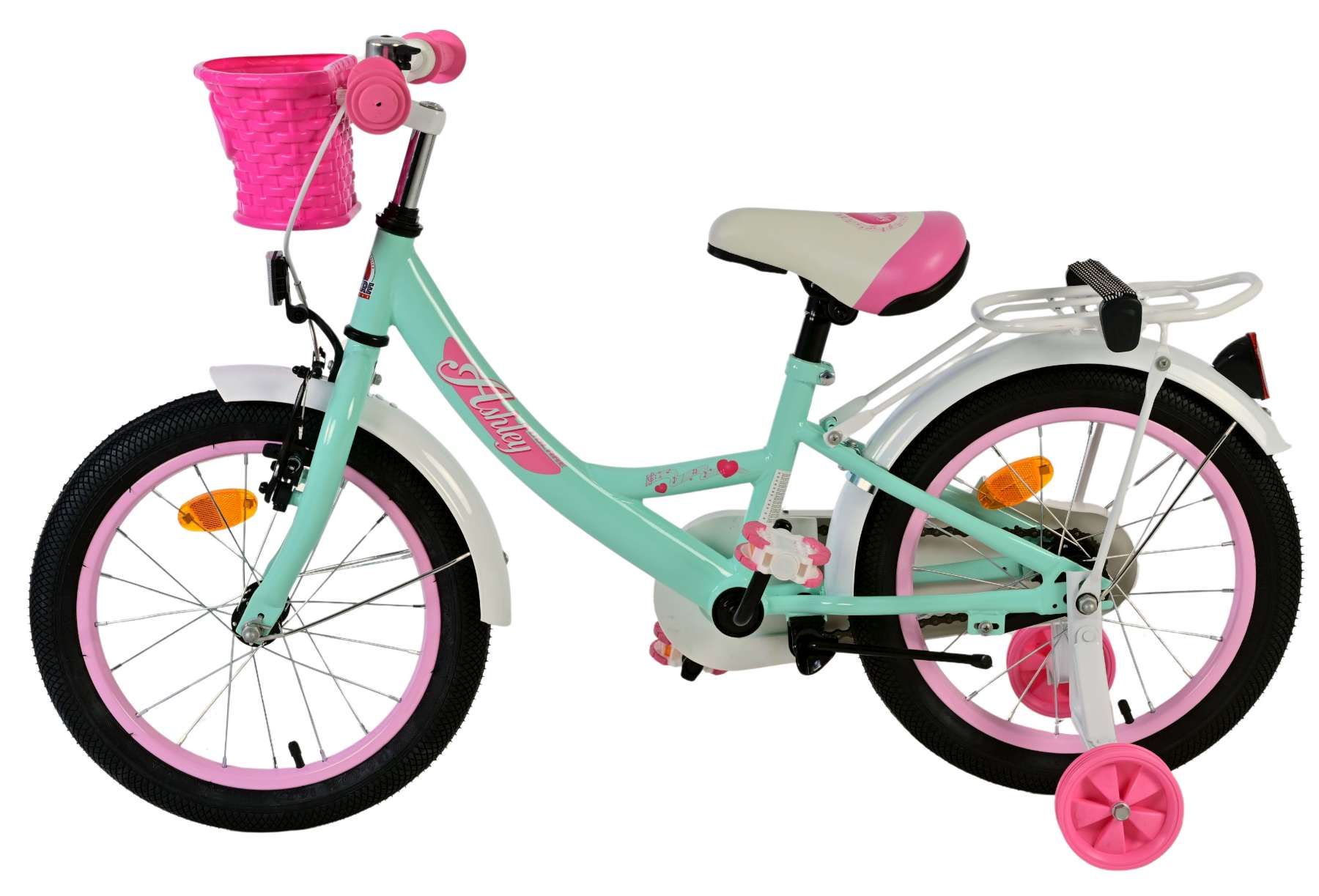 Volare Ashley Kinderfiets - Meisjes - 16 inch - Groen 7 Volare Ashley Kinderfiets - Meisjes - 16 inch - Groen - Afbeelding 7