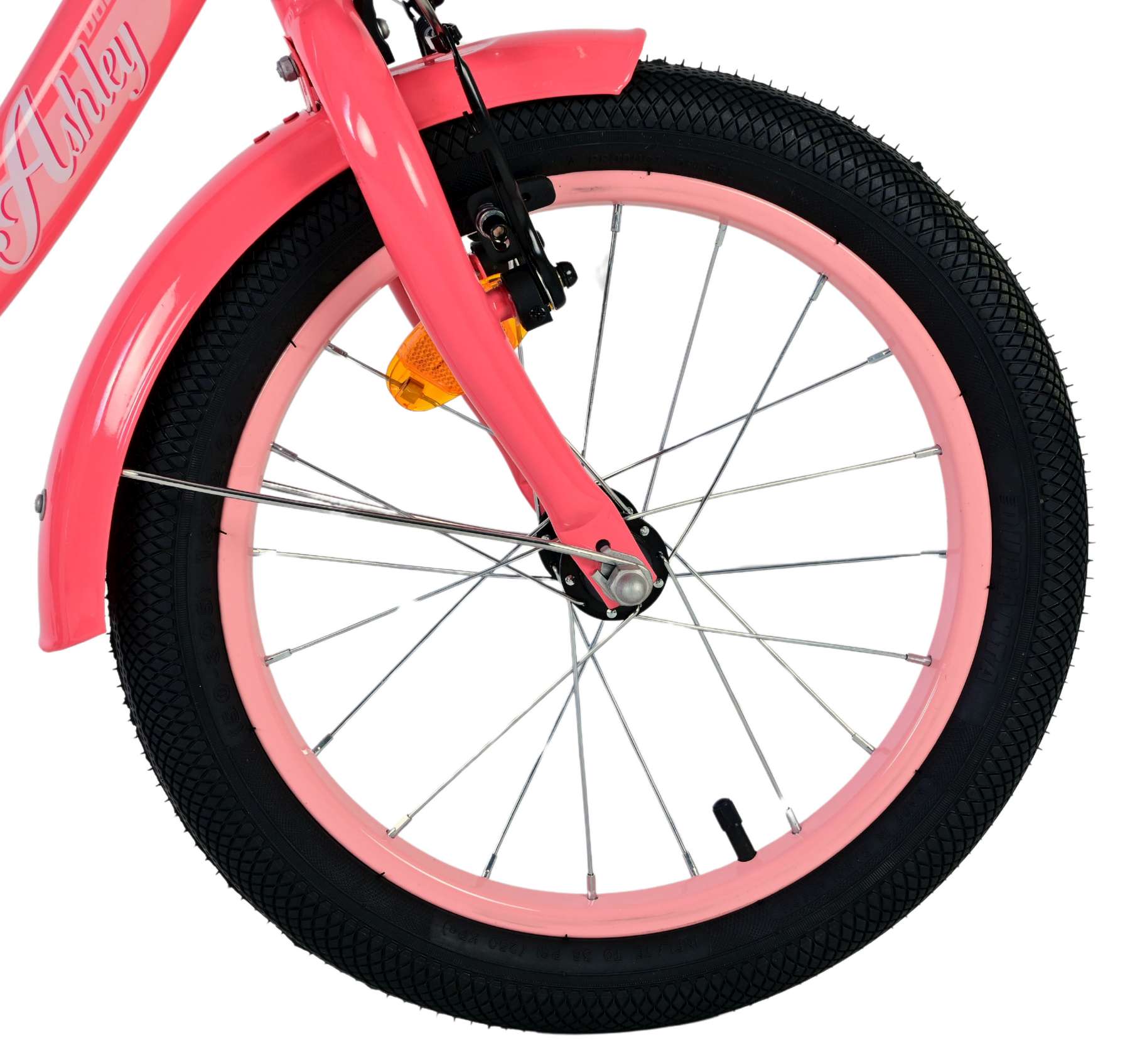 Volare Ashley Kinderfiets - Meisjes - 16 inch - Roze/Rood 4 Volare Ashley Kinderfiets - Meisjes - 16 inch - Roze/Rood - Afbeelding 4