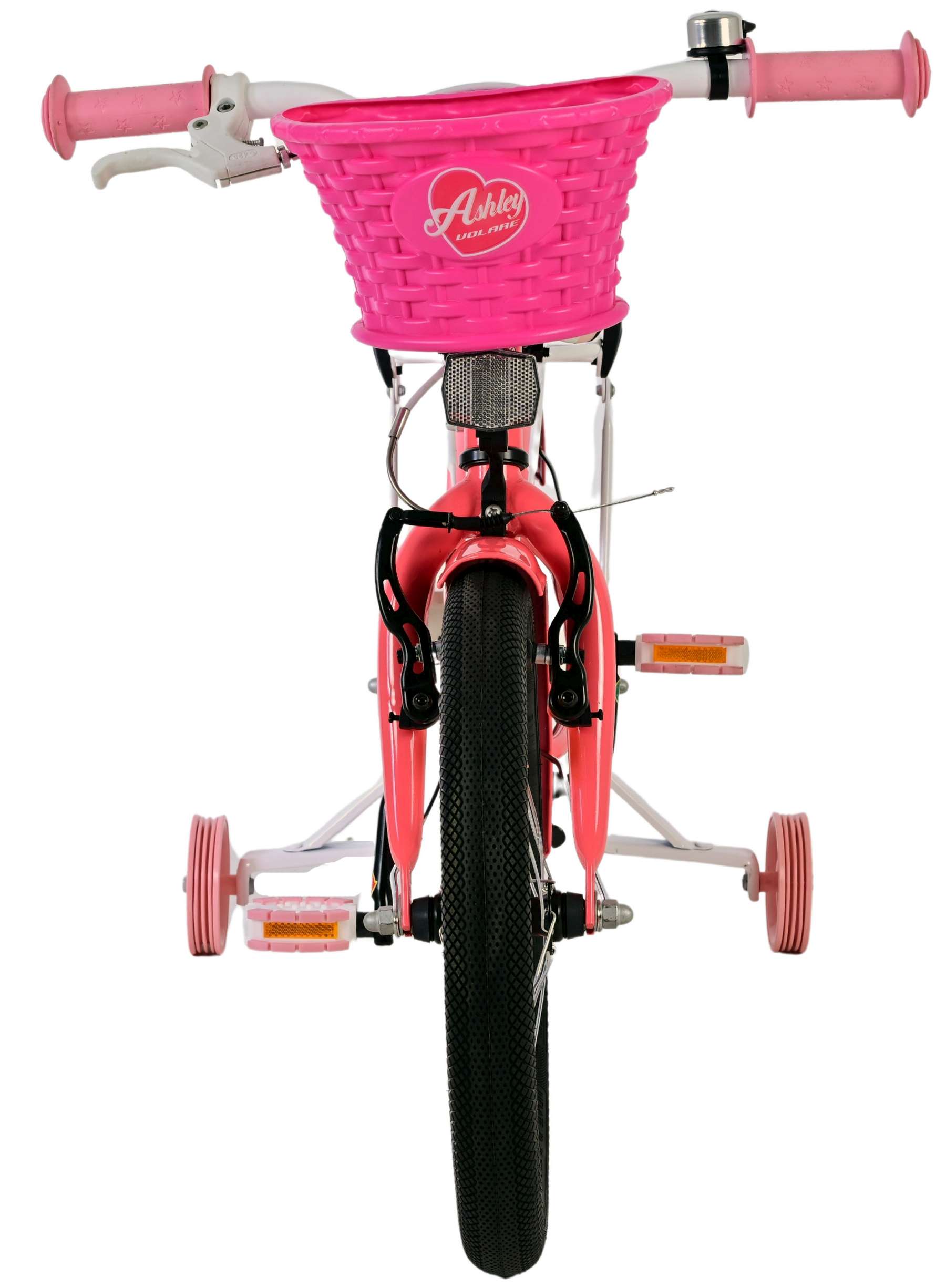 Volare Ashley Kinderfiets - Meisjes - 16 inch - Roze/Rood 7 Volare Ashley Kinderfiets - Meisjes - 16 inch - Roze/Rood - Afbeelding 7