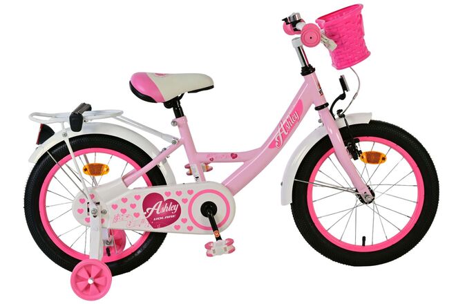 Volare Ashley Kinderfiets - Meisjes - 16 inch - Roze 1 Volare Ashley Kinderfiets - Meisjes - 16 inch - Roze